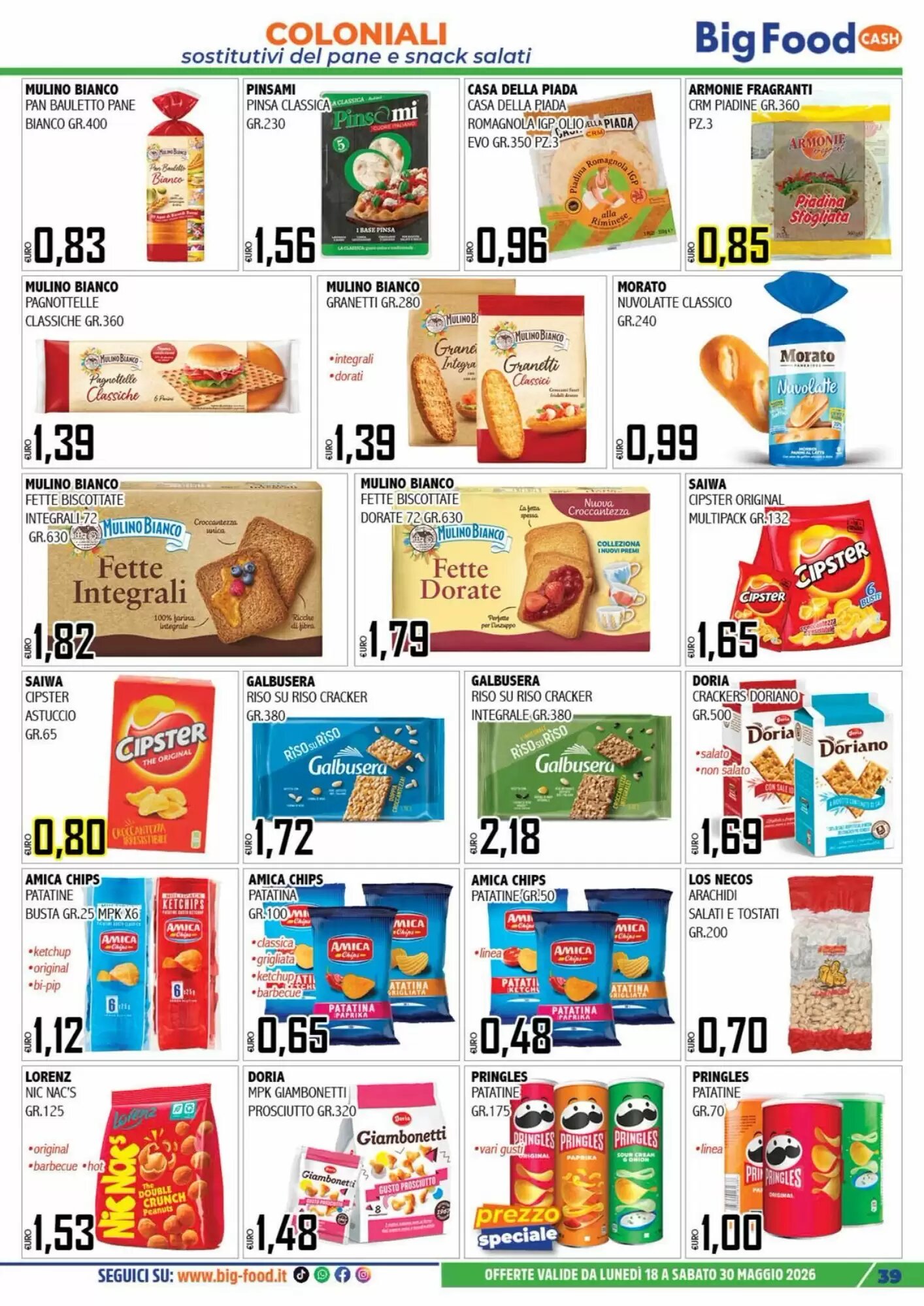 Volantino promozionale Big Food  valide dal 18/05/2026 - Pagina 39.