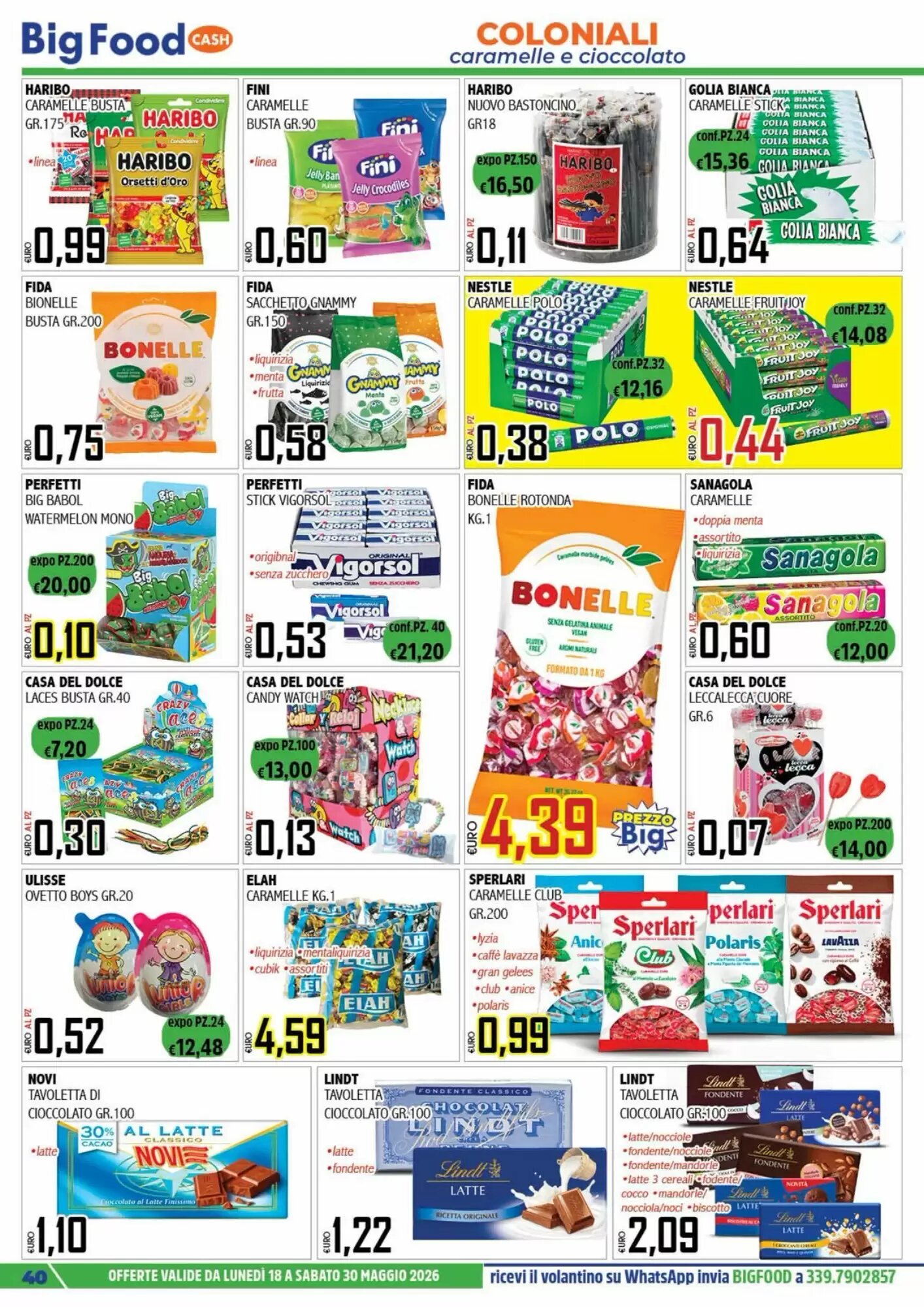 Volantino promozionale Big Food  valide dal 18/05/2026 - Pagina 40.
