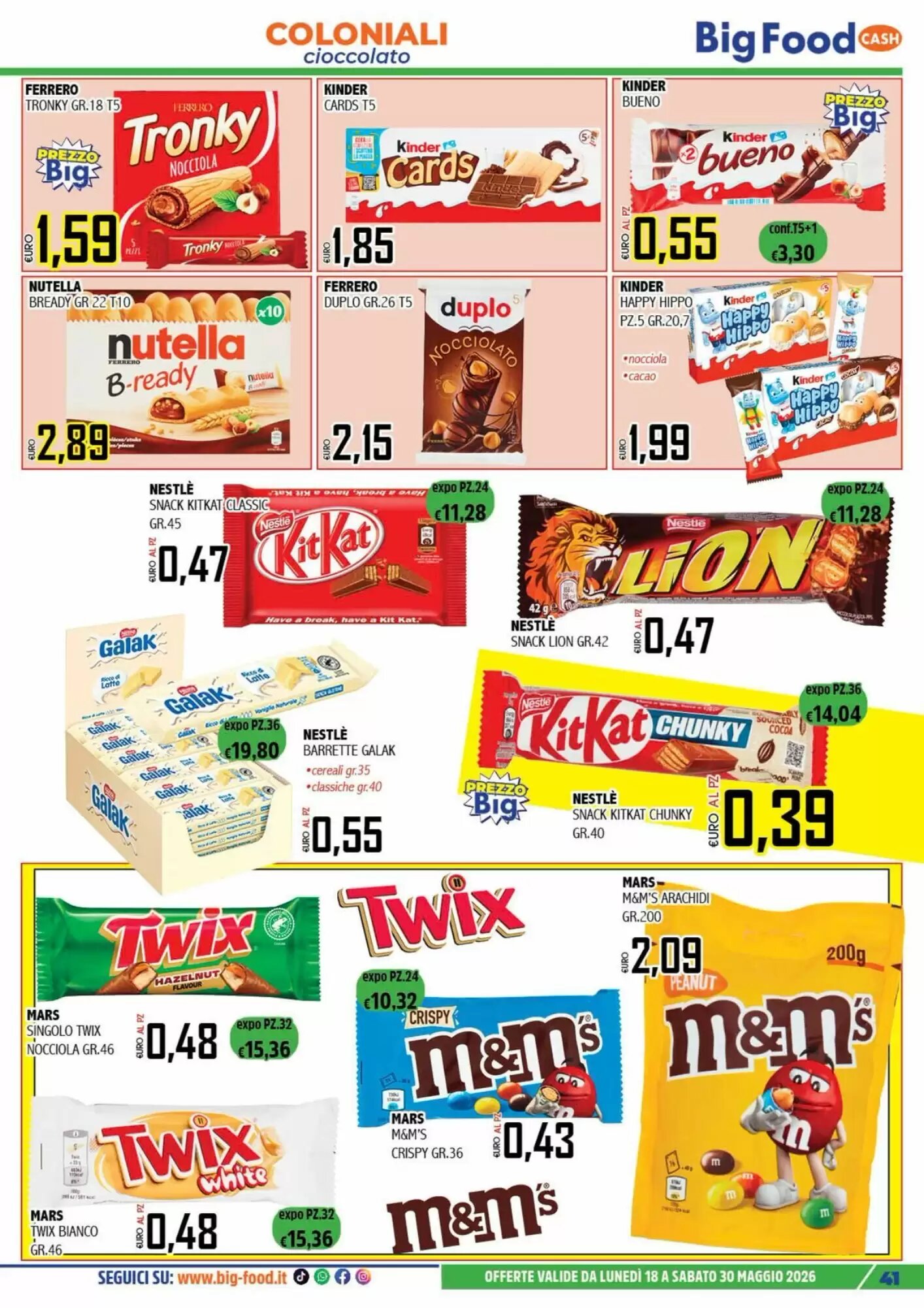 Volantino promozionale Big Food  valide dal 18/05/2026 - Pagina 41.