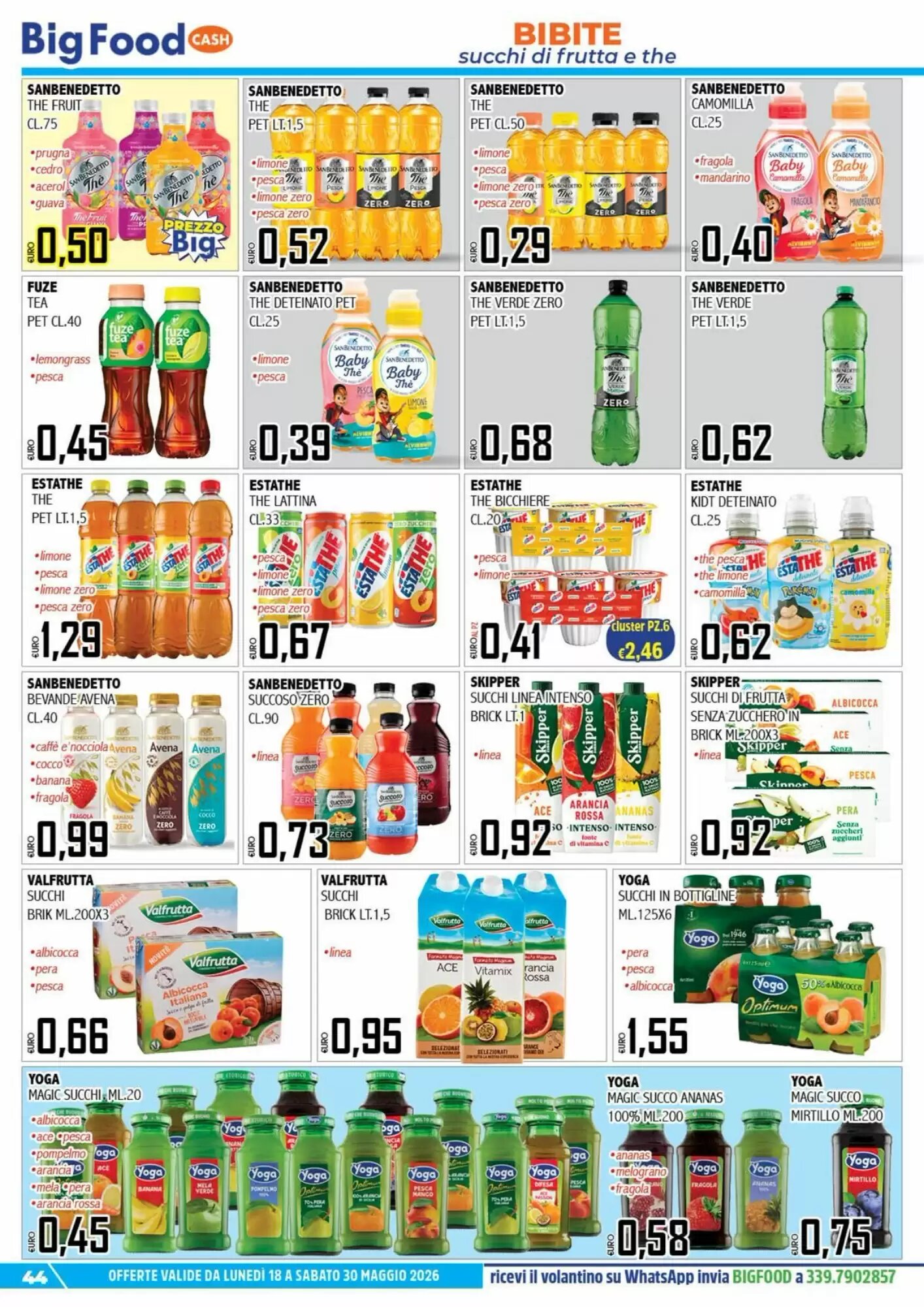 Volantino promozionale Big Food  valide dal 18/05/2026 - Pagina 44.