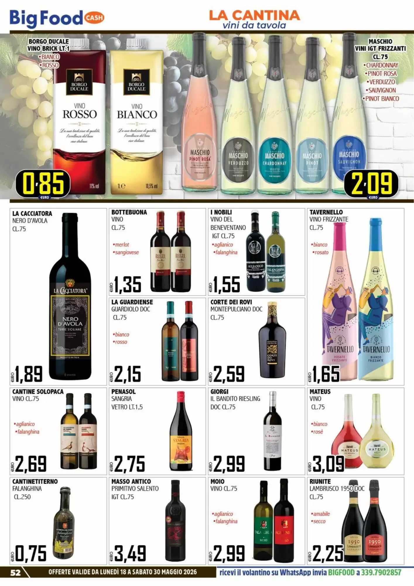 Volantino promozionale Big Food  valide dal 18/05/2026 - Pagina 52.