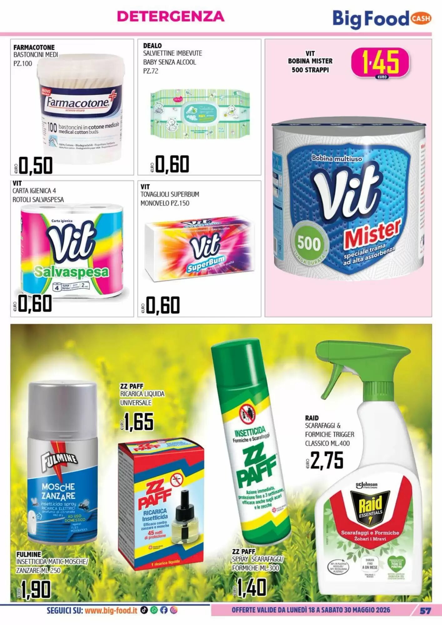 Volantino promozionale Big Food  valide dal 18/05/2026 - Pagina 57.