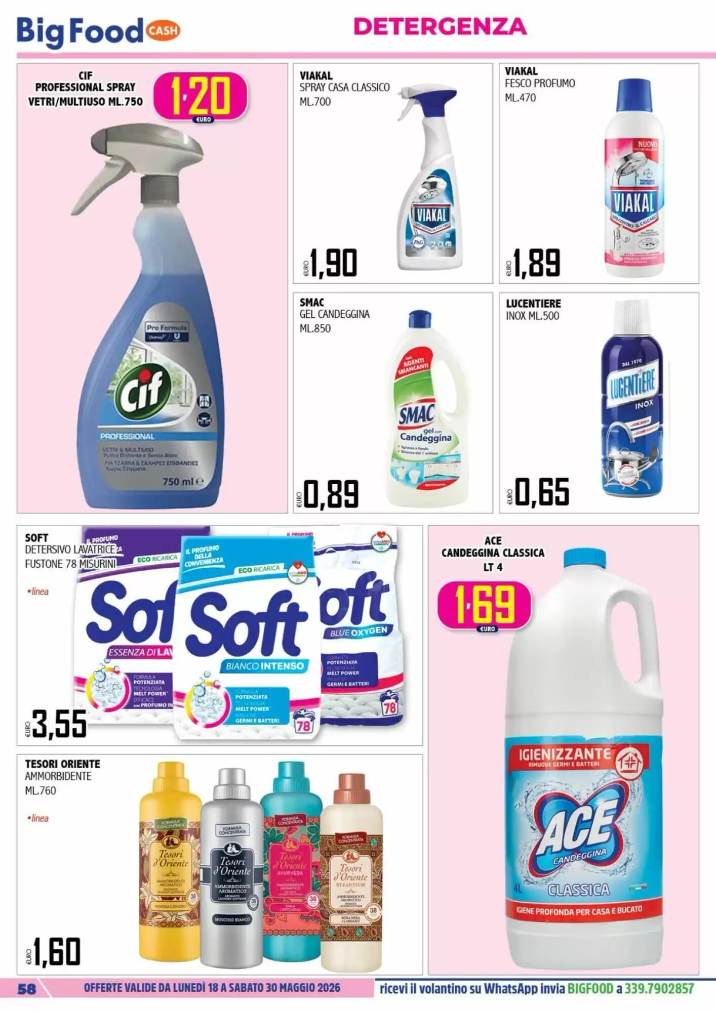 Volantino promozionale Big Food  valide dal 18/05/2026 - Pagina 58.