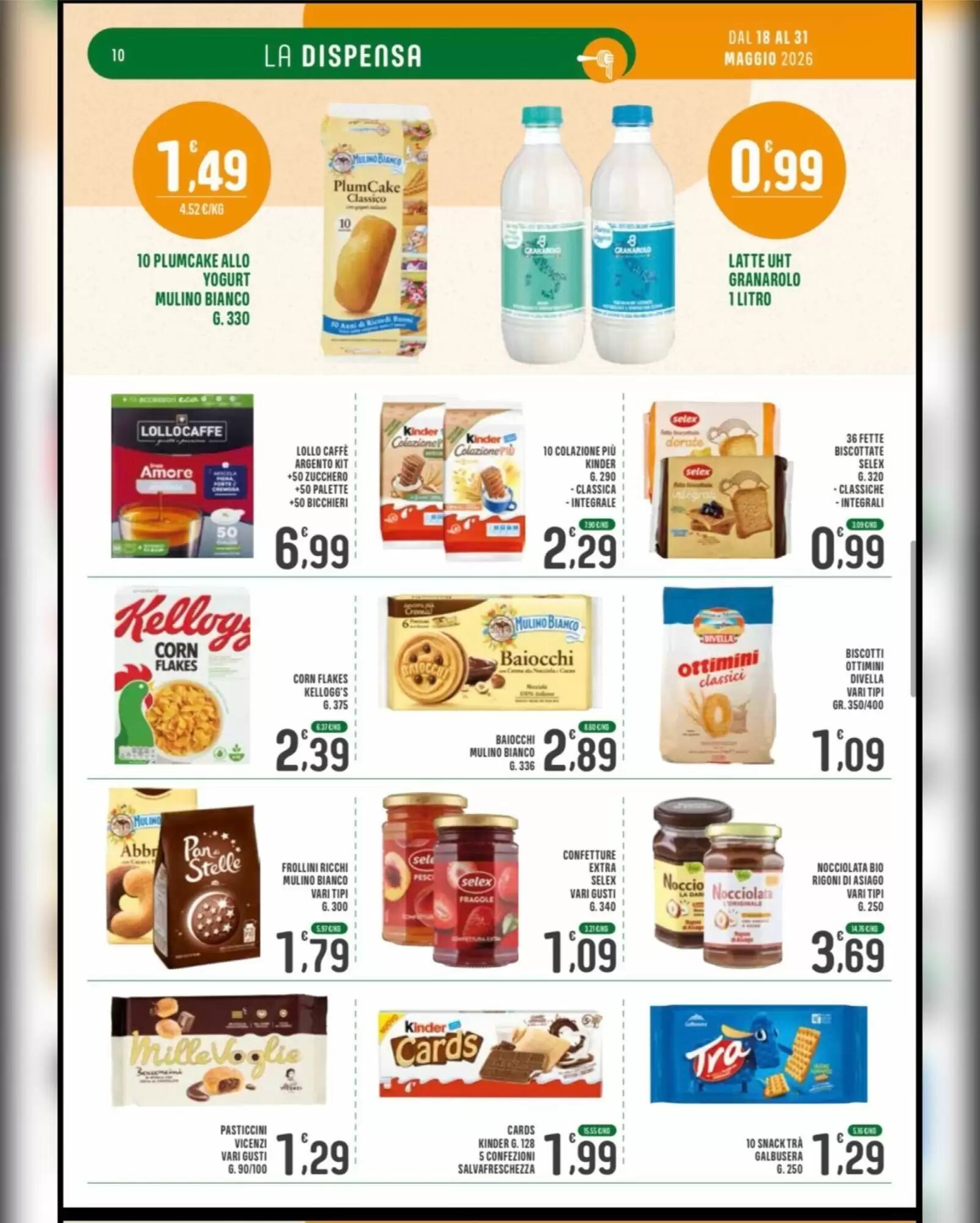 Volantino promozionale La Mimosa Supermercati  valide dal 18/05/2026 - Pagina 10.