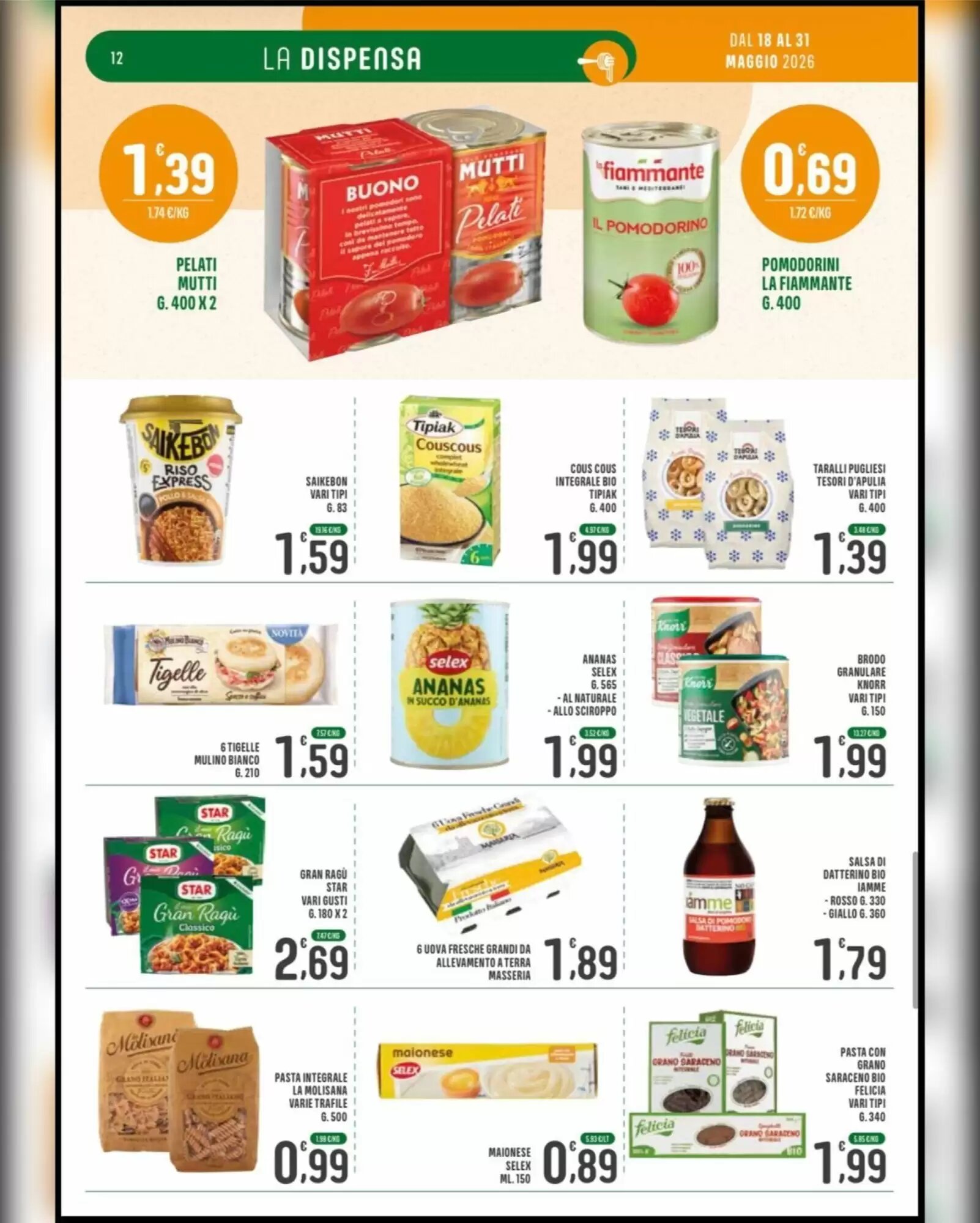 Volantino promozionale La Mimosa Supermercati  valide dal 18/05/2026 - Pagina 12.