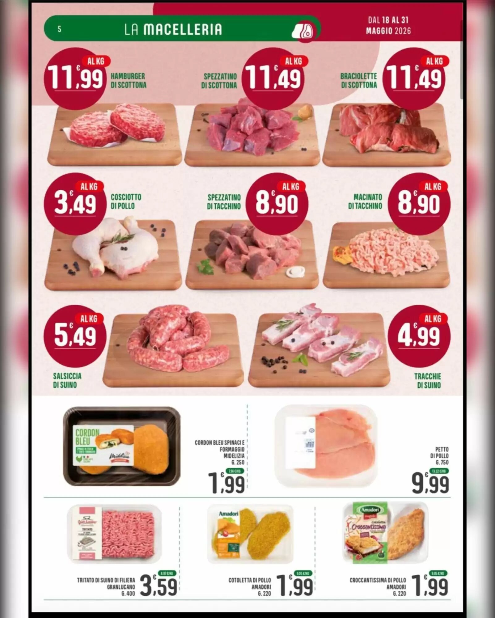 Volantino promozionale La Mimosa Supermercati  valide dal 18/05/2026 - Pagina 5.