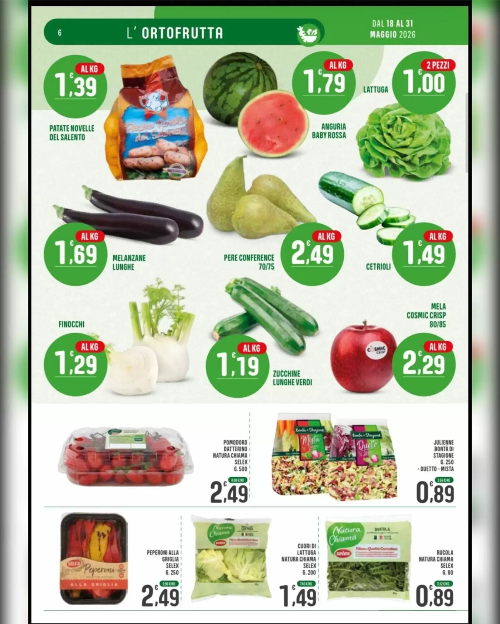 Volantino promozionale La Mimosa Supermercati  valide dal 18/05/2026 - Pagina 6.