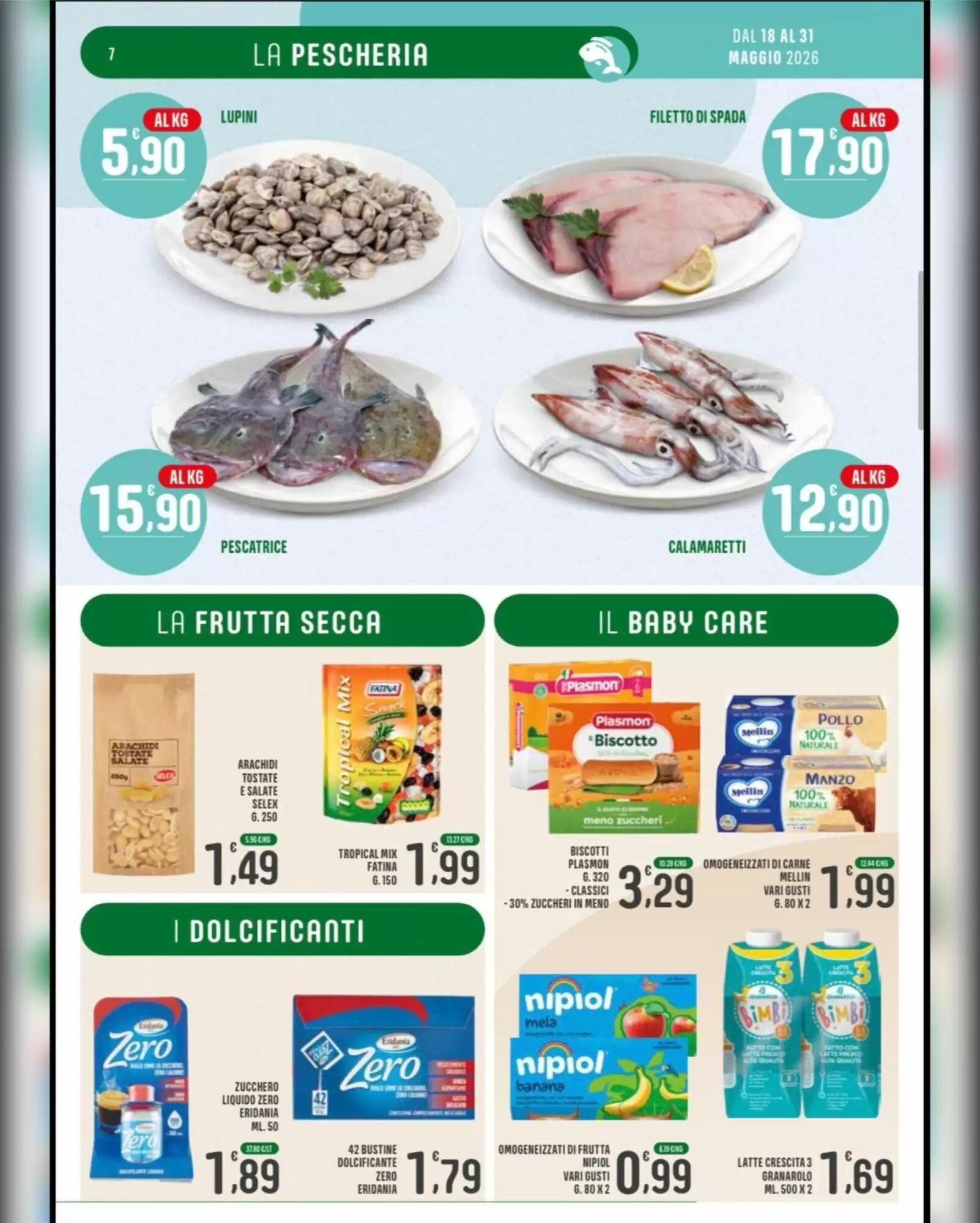 Volantino promozionale La Mimosa Supermercati  valide dal 18/05/2026 - Pagina 7.