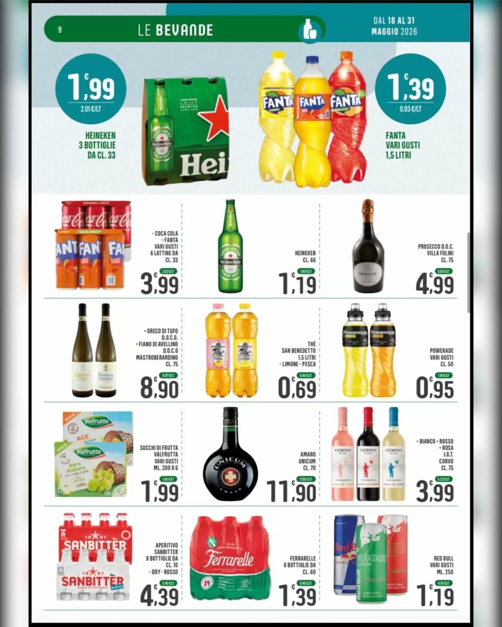 Volantino promozionale La Mimosa Supermercati  valide dal 18/05/2026 - Pagina 9.