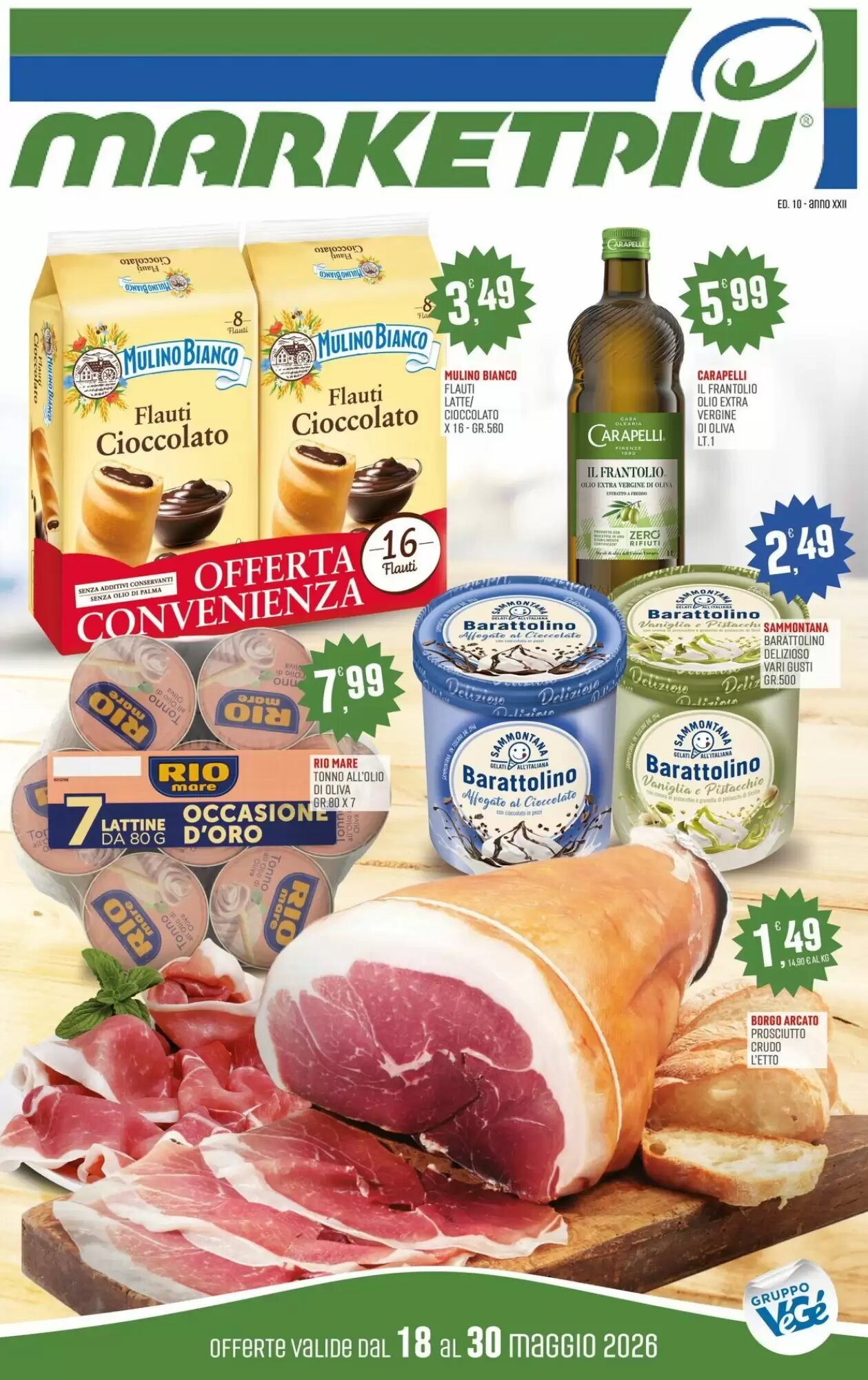 Volantino promozionale Marketpiù  valide dal 18/05/2026 - Pagina 1.