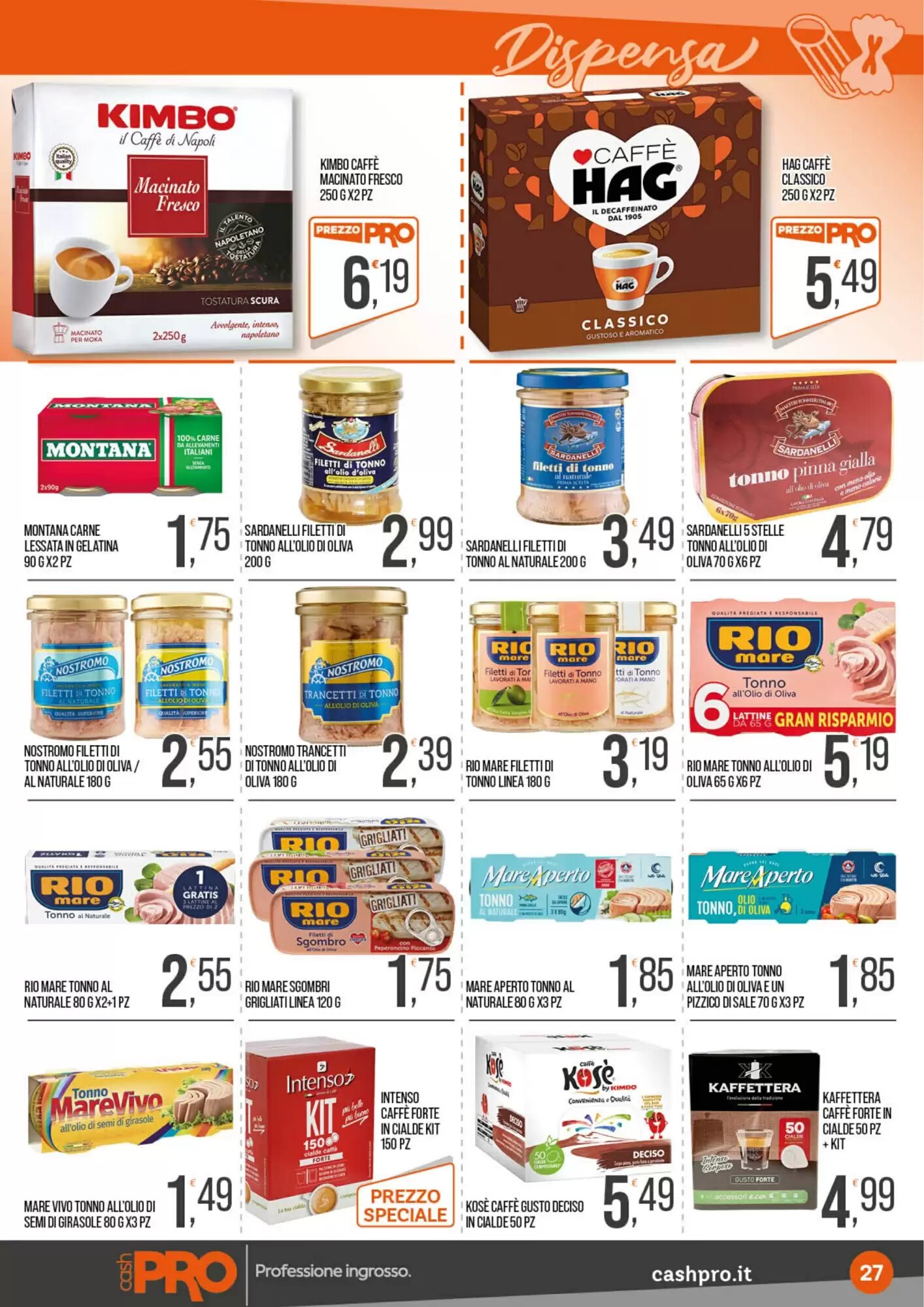 Volantino promozionale Cash pro  valide dal 18/05/2026 - Pagina 27.