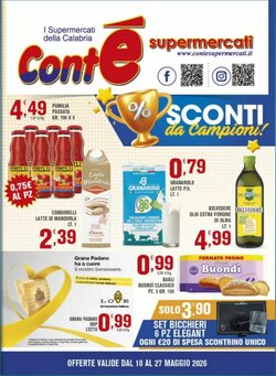 Volantino promozionale Conté Supermercati valide dal 18/05/2026