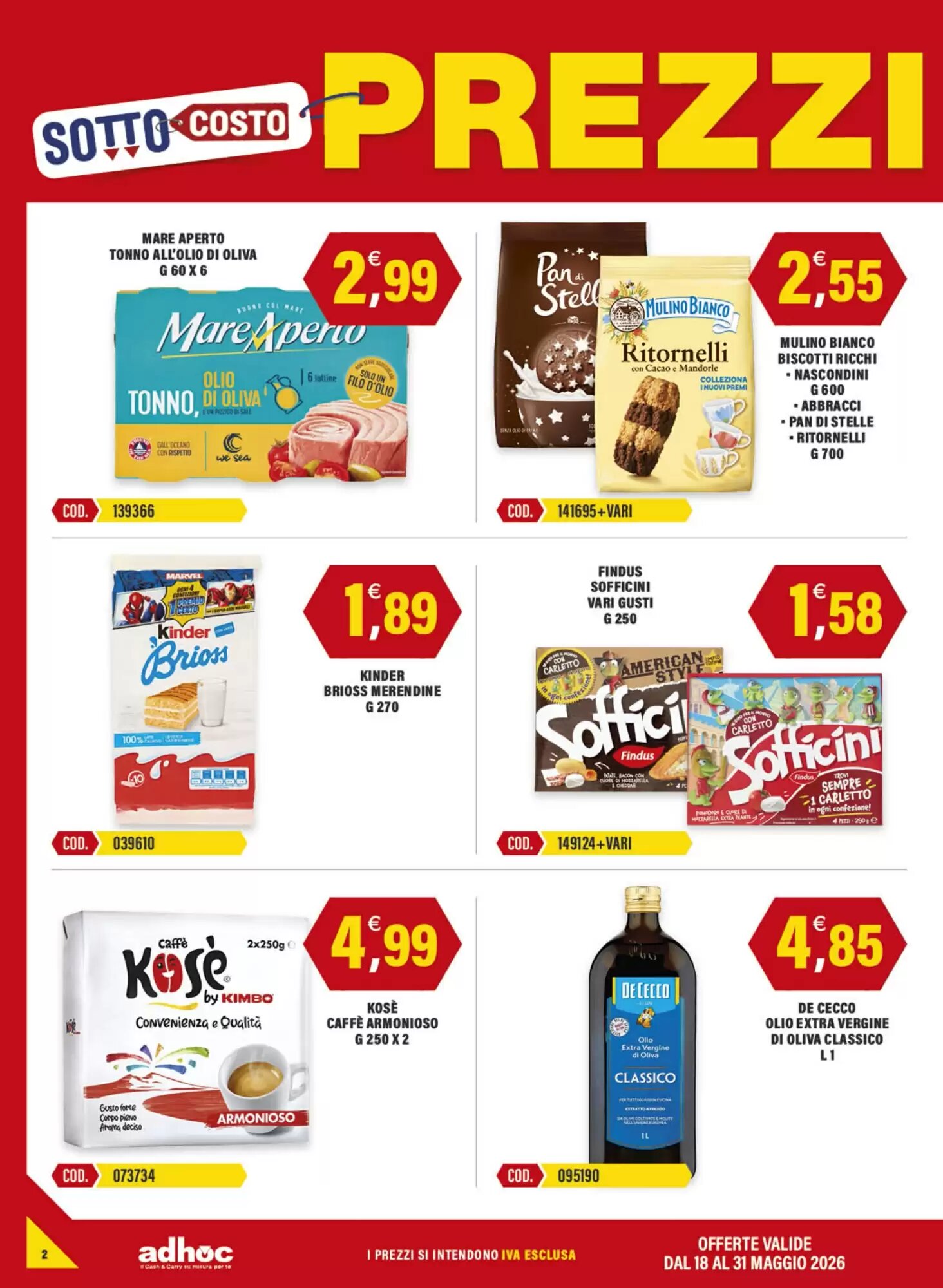 Volantino promozionale Adhoc  valide dal 18/05/2026 - Pagina 2.