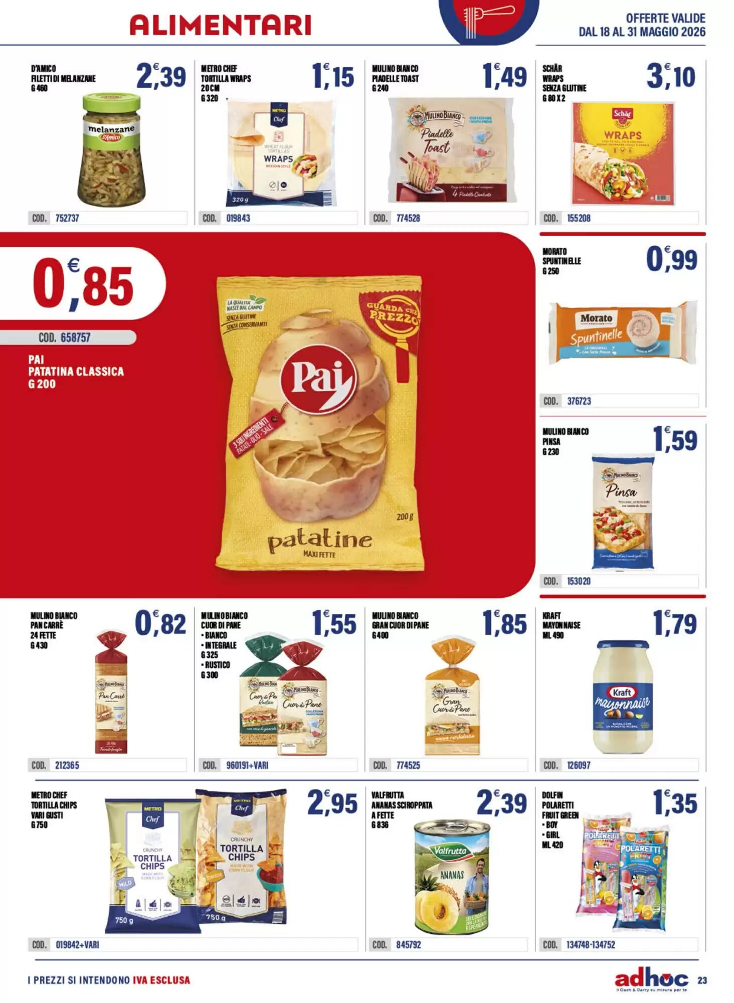 Volantino promozionale Adhoc  valide dal 18/05/2026 - Pagina 23.