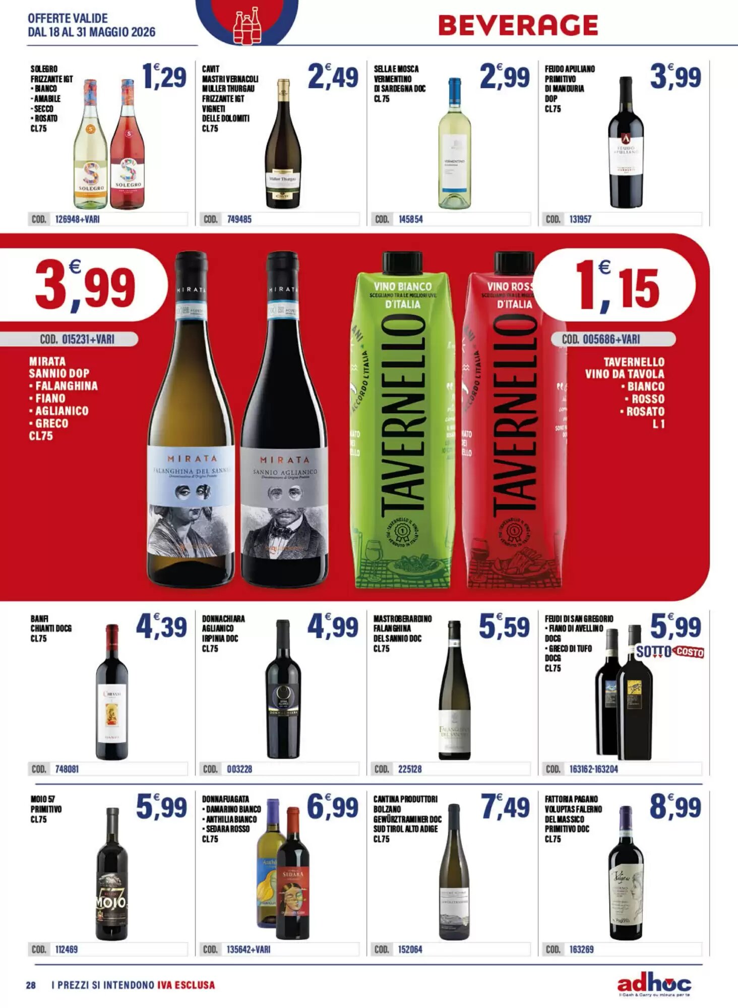 Volantino promozionale Adhoc  valide dal 18/05/2026 - Pagina 28.