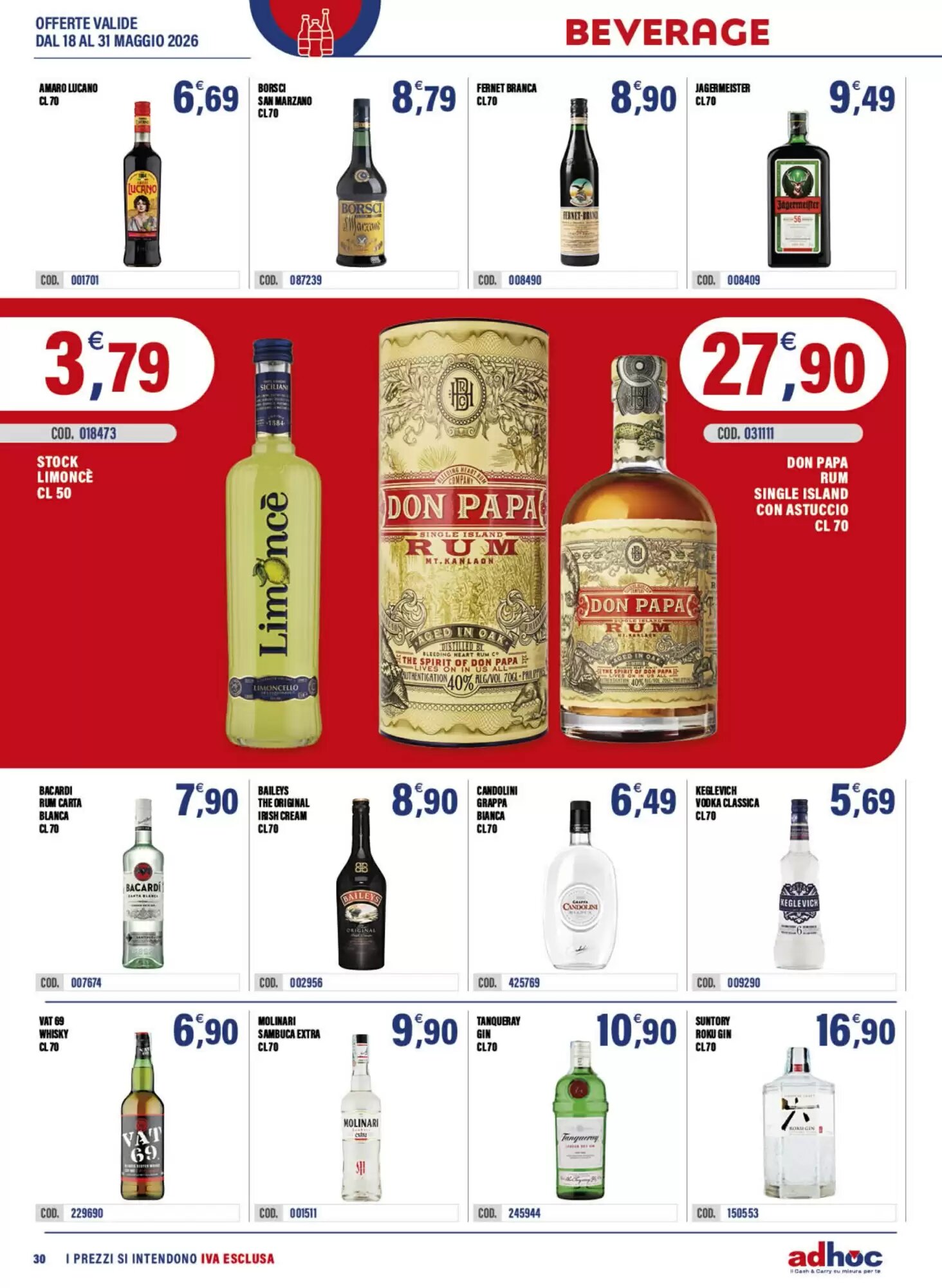 Volantino promozionale Adhoc  valide dal 18/05/2026 - Pagina 30.