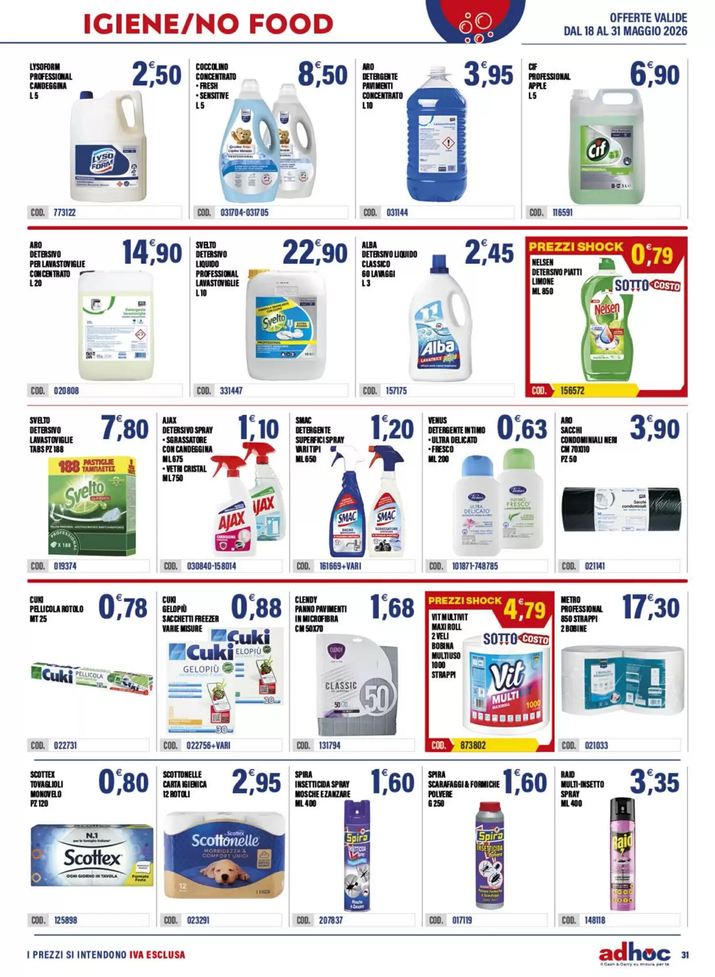 Volantino promozionale Adhoc  valide dal 18/05/2026 - Pagina 31.