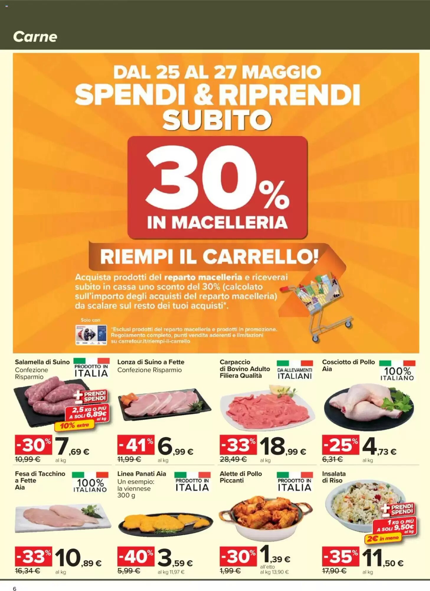 Volantino promozionale Carrefour Market  valide dal 19/05/2026 - Pagina 6.