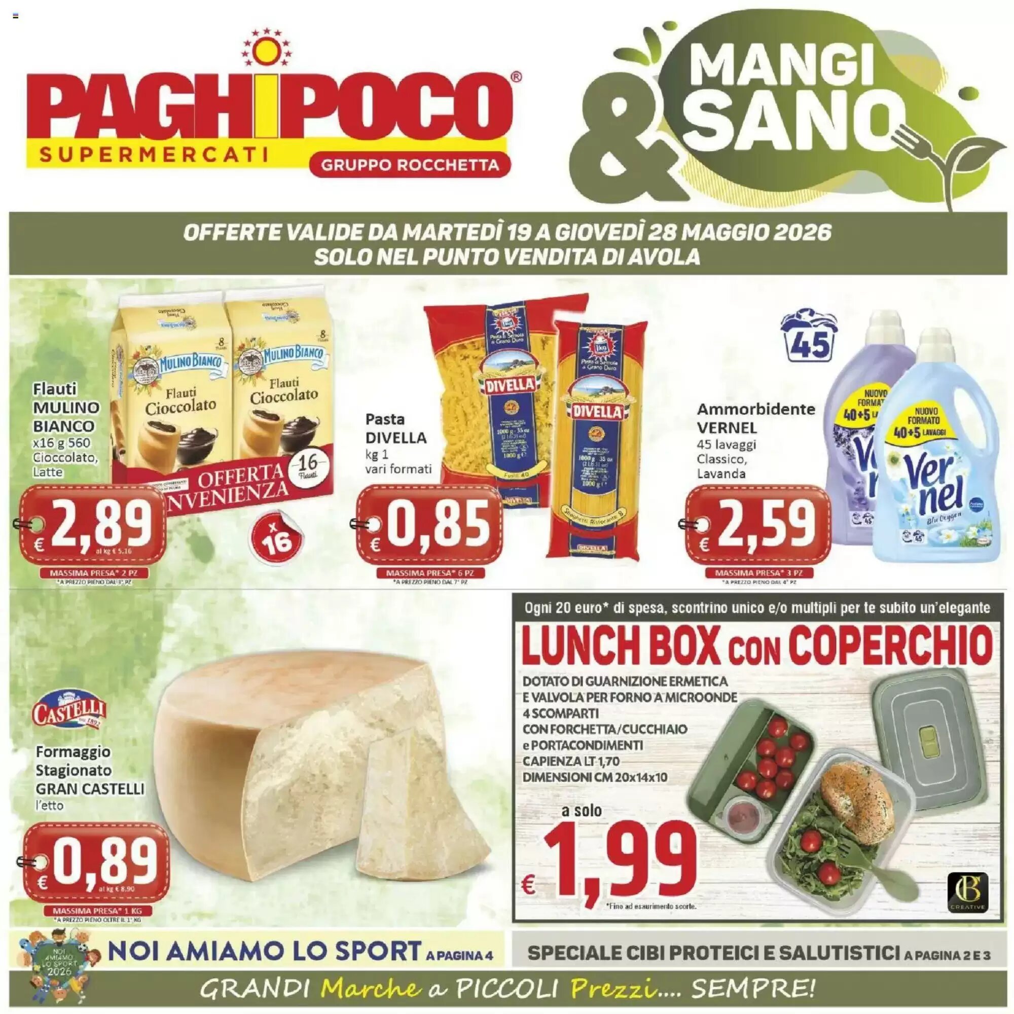 Volantino promozionale Paghi Poco  valide dal 19/05/2026 - Pagina 1.