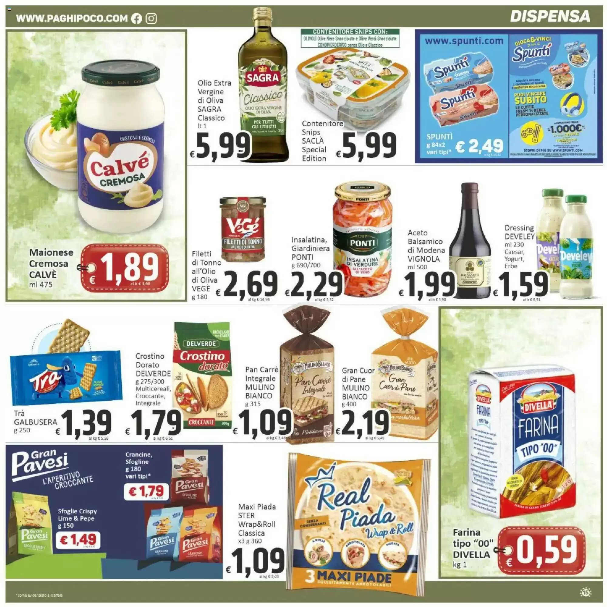 Volantino promozionale Paghi Poco  valide dal 19/05/2026 - Pagina 15.
