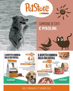 Volantino promozionale Pet Store Conad  valide dal 21/05/2026