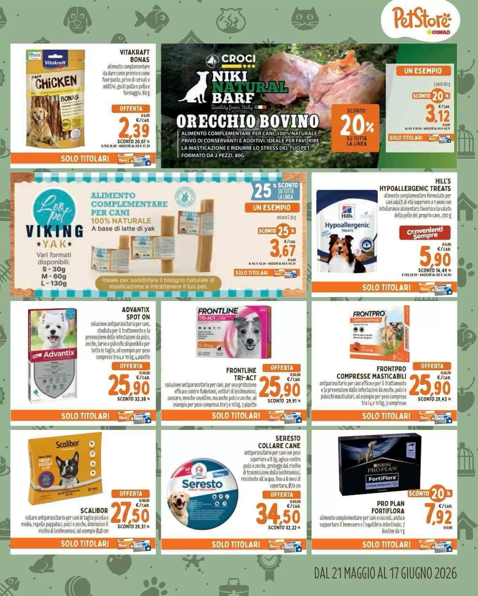 Volantino promozionale Pet Store Conad  valide dal 21/05/2026 - Pagina 3.