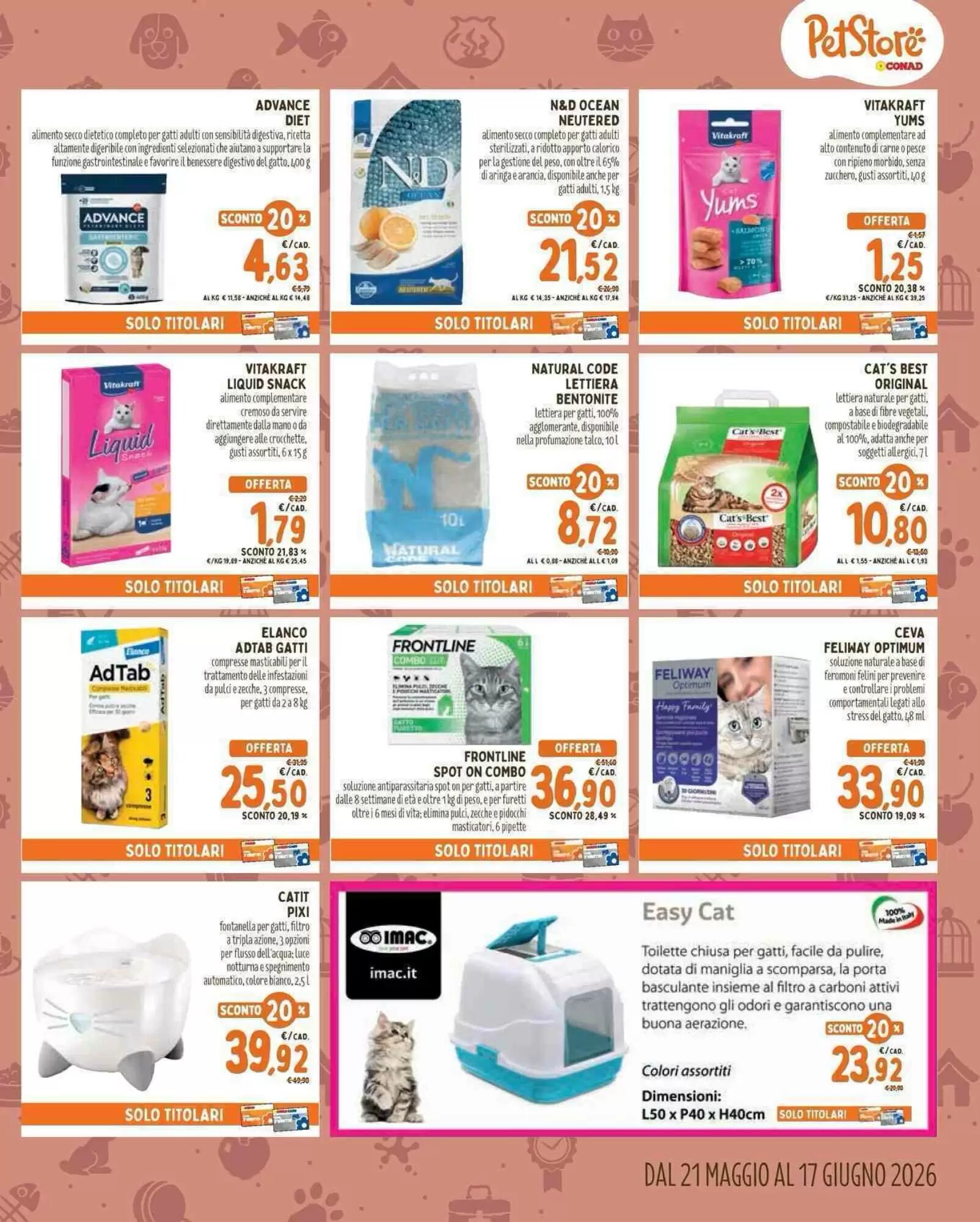 Volantino promozionale Pet Store Conad  valide dal 21/05/2026 - Pagina 5.