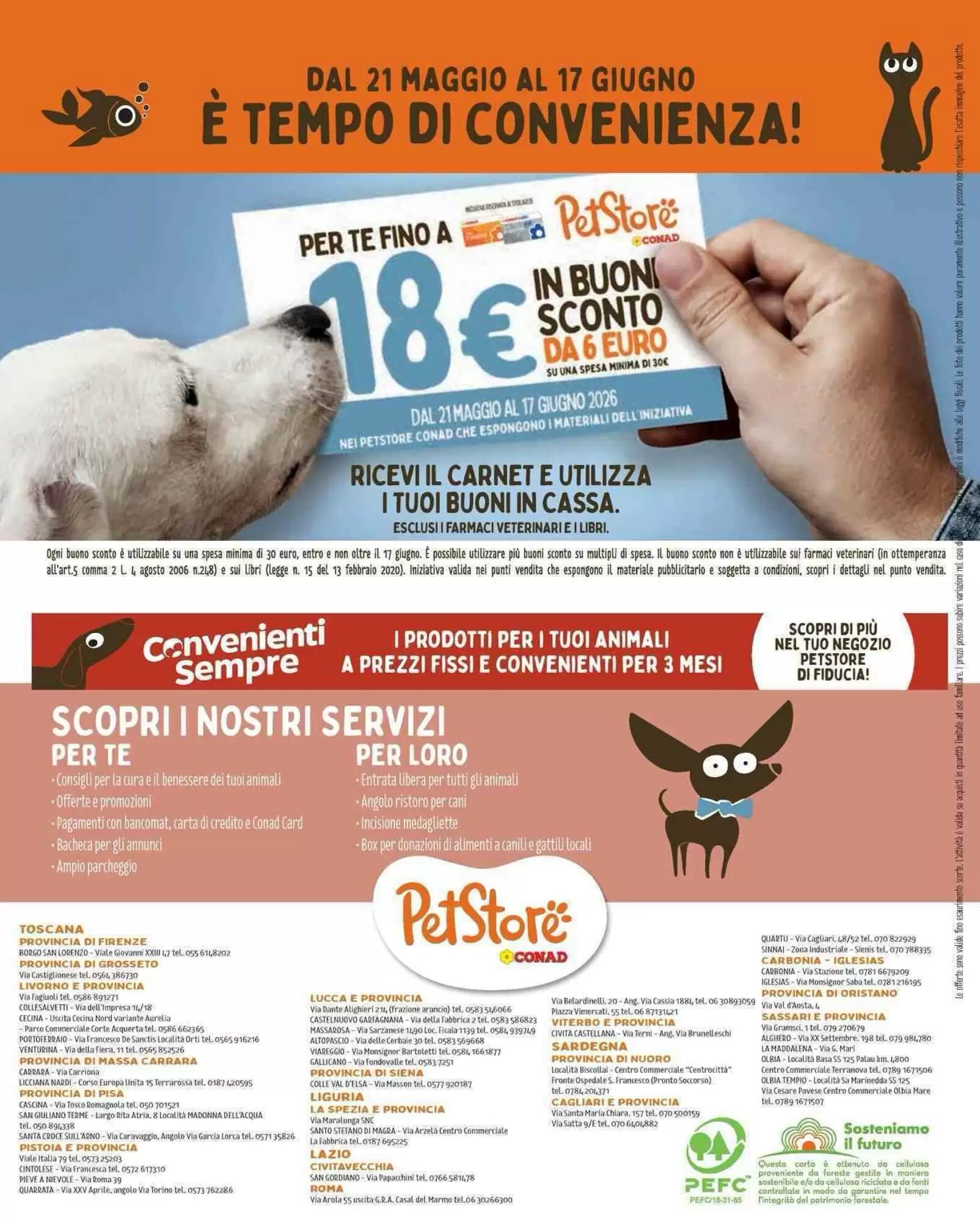 Volantino promozionale Pet Store Conad  valide dal 21/05/2026 - Pagina 8.