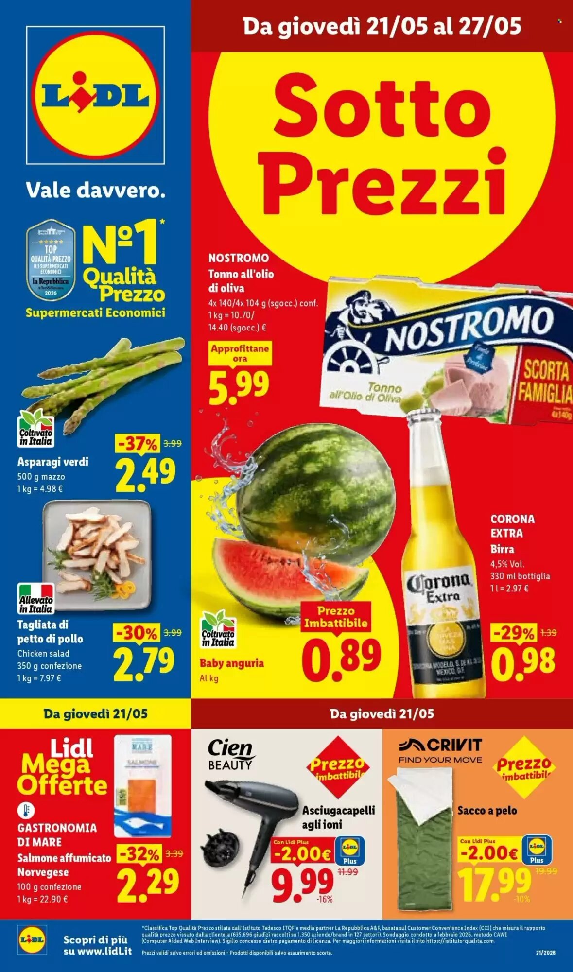 Volantino promozionale Lidl  valide dal 21/05/2026 - Pagina 1.