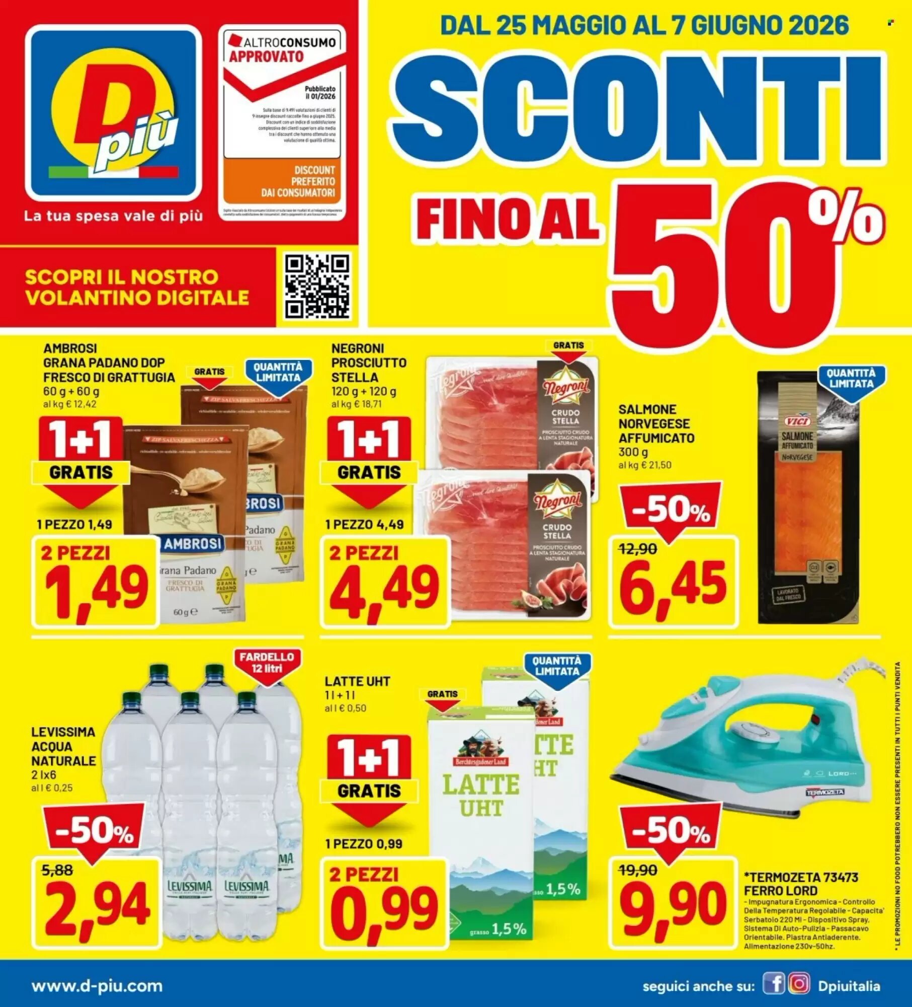 Volantino promozionale DPiù  valide dal 25/05/2026 - Pagina 1.