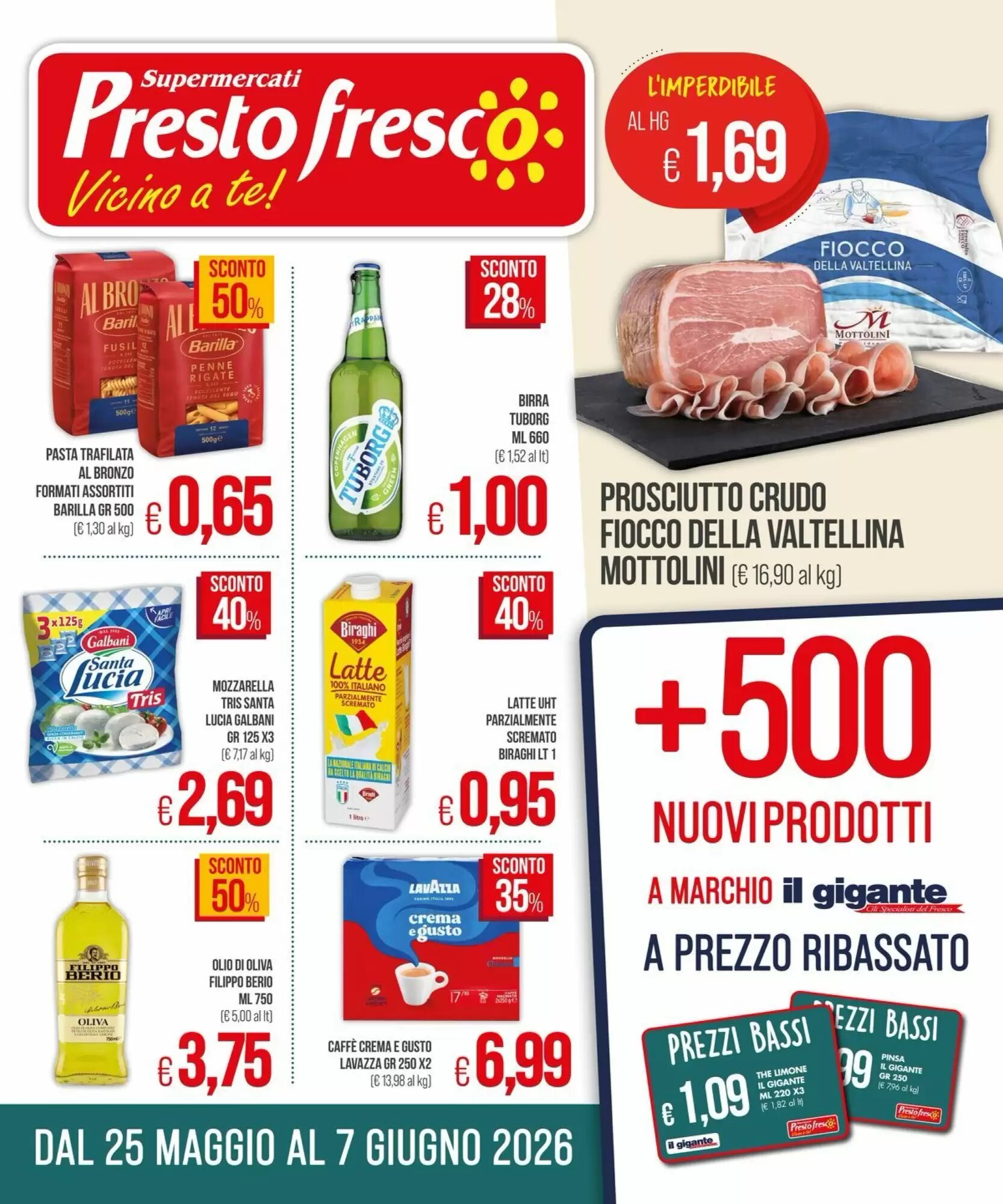 Volantino promozionale PrestoFresco  valide dal 25/05/2026 - Pagina 1.