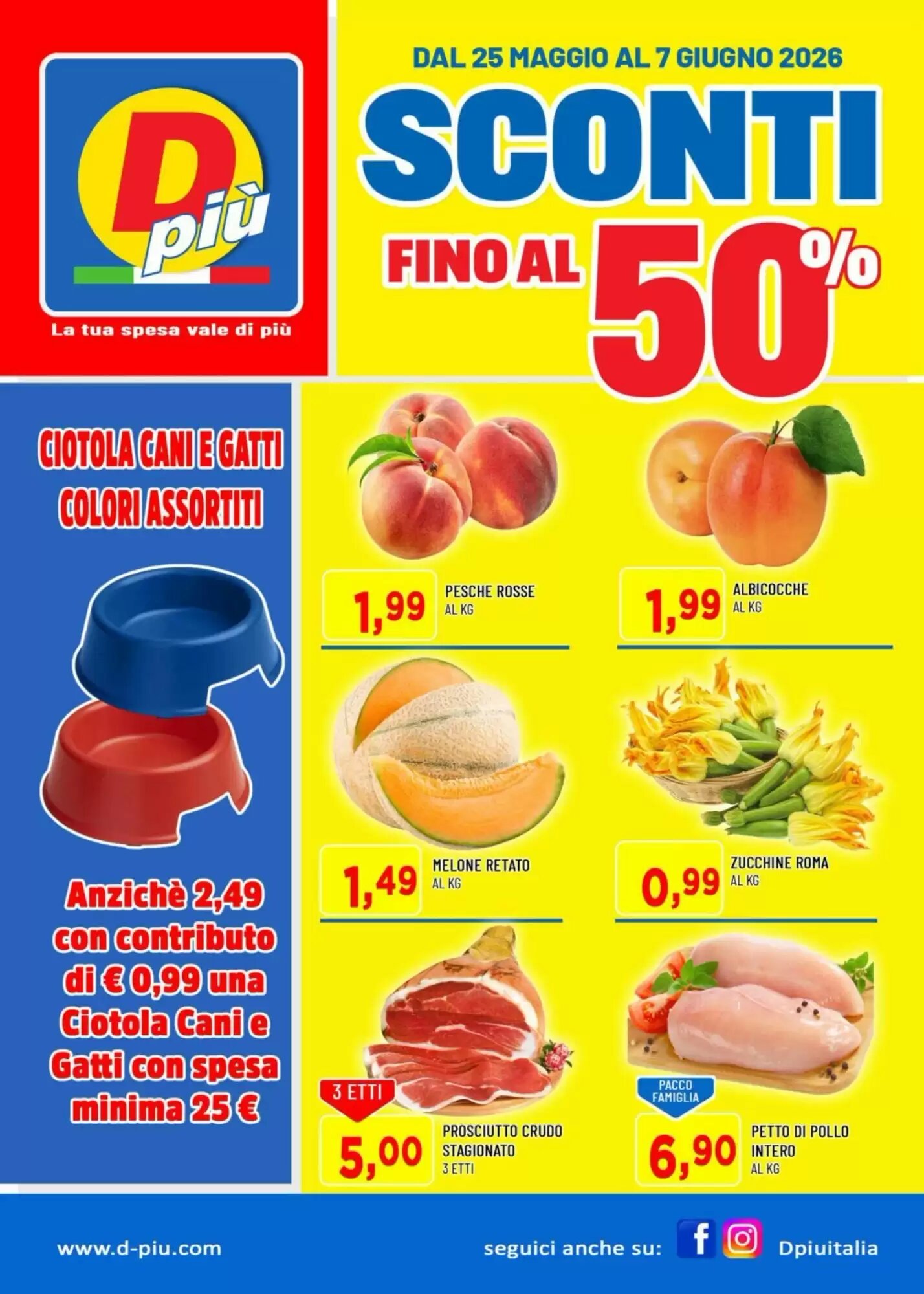 Volantino promozionale DPiù  valide dal 25/05/2026 - Pagina 1.