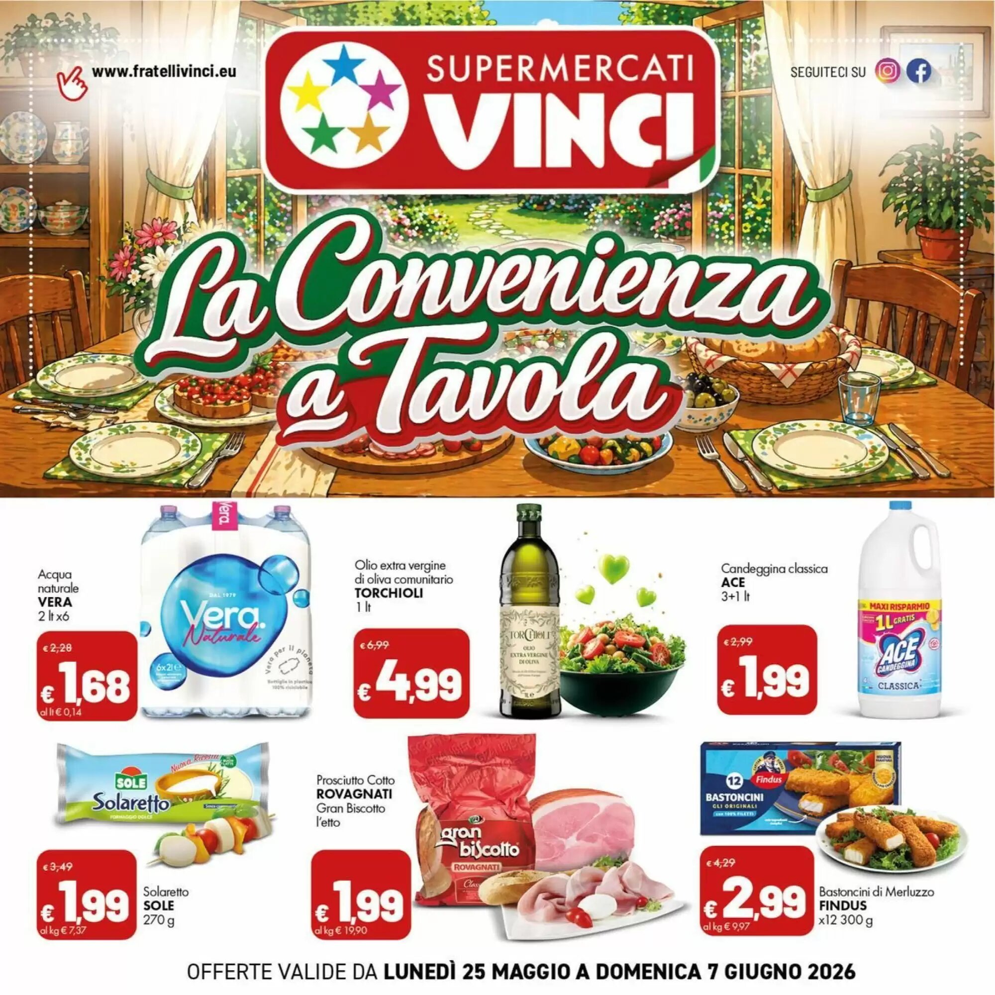Volantino promozionale Supermercati Vinci  valide dal 25/05/2026 - Pagina 1.