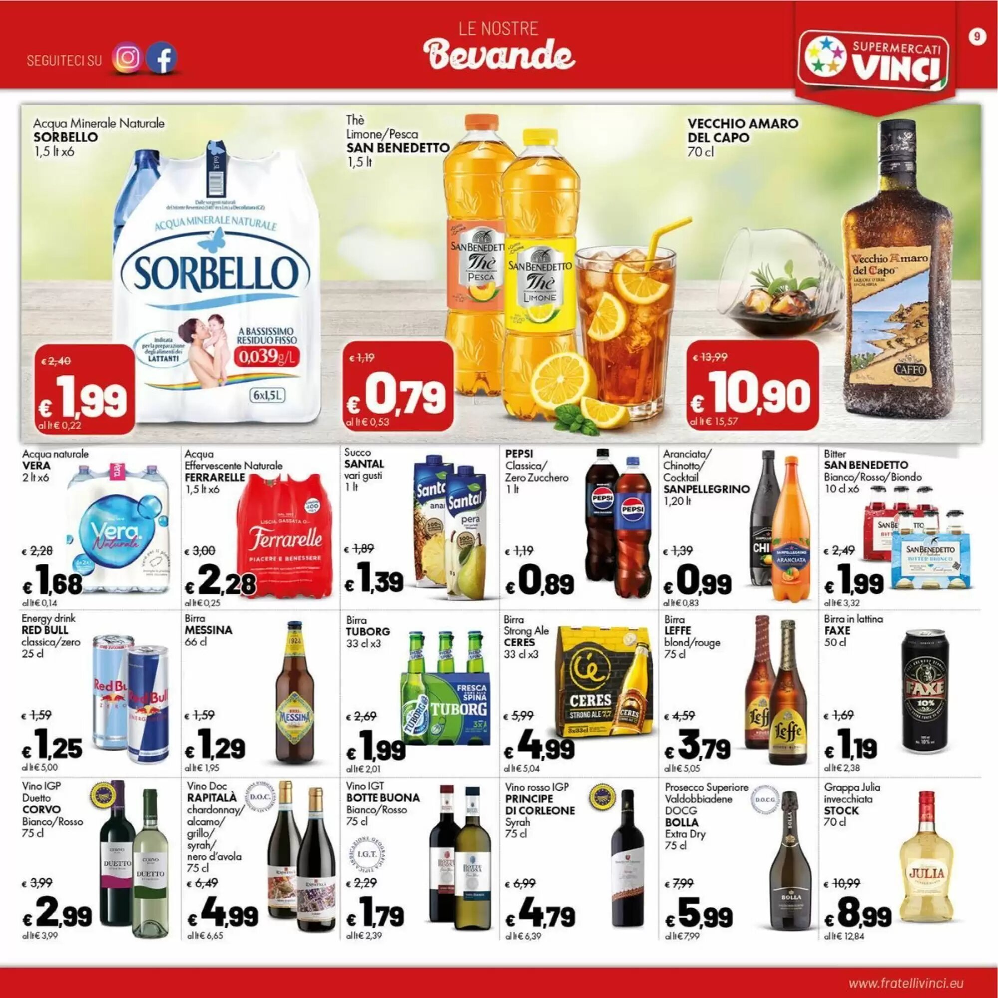 Volantino promozionale Supermercati Vinci  valide dal 25/05/2026 - Pagina 9.