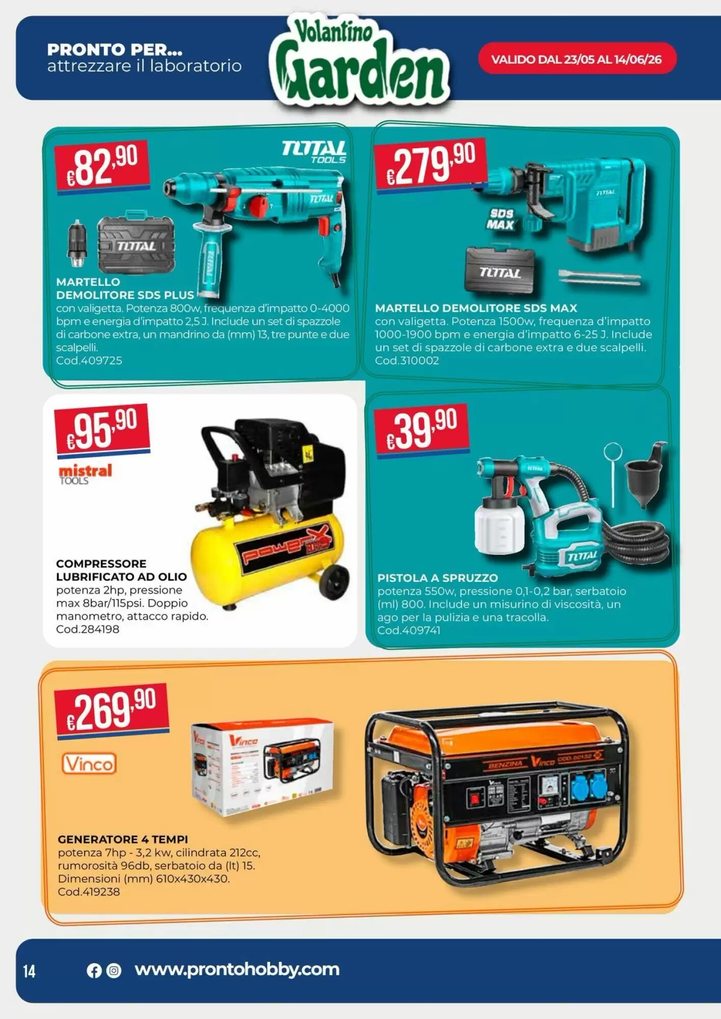 Volantino promozionale Pronto Hobby  valide dal 25/05/2026 - Pagina 14.