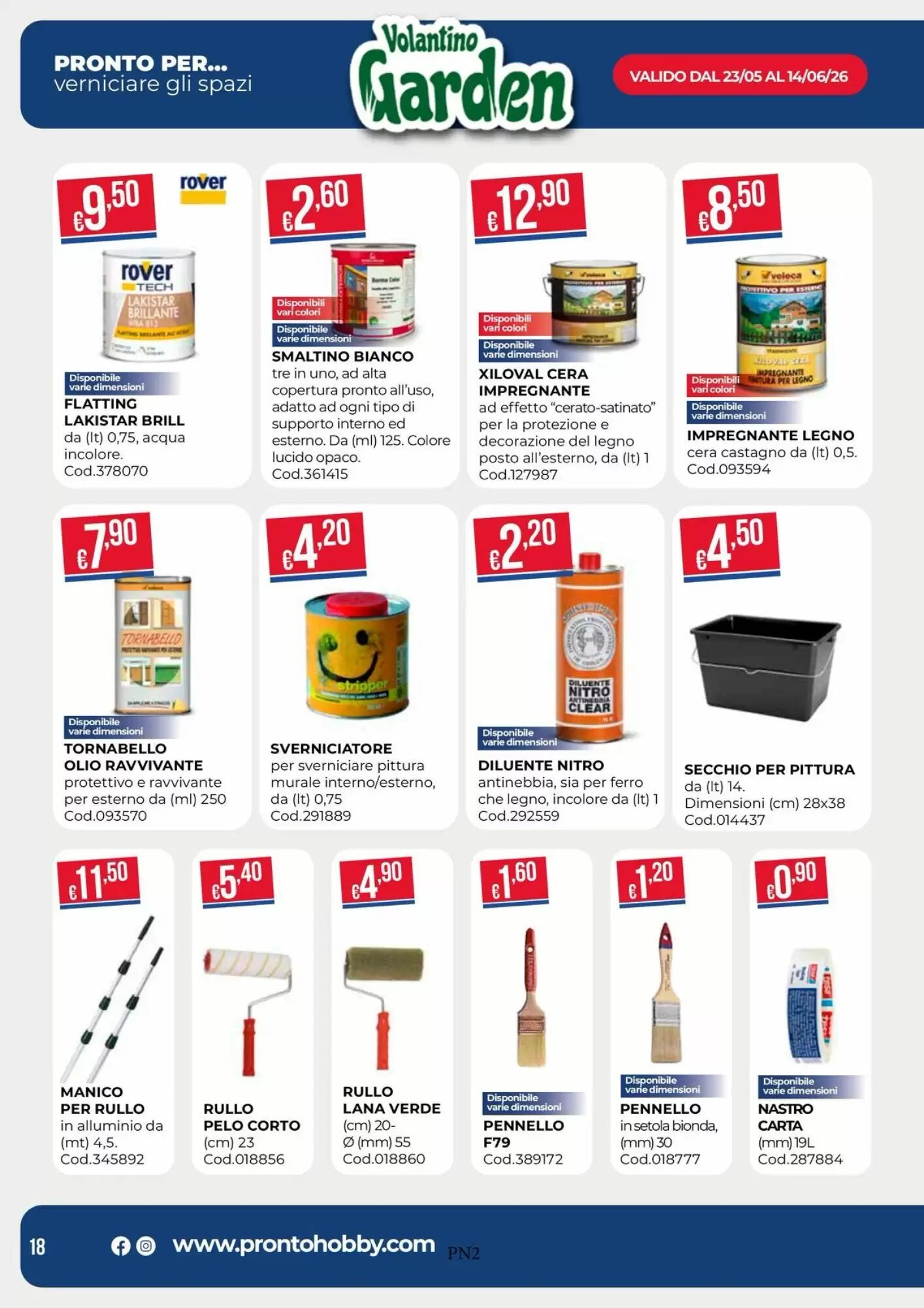 Volantino promozionale Pronto Hobby  valide dal 25/05/2026 - Pagina 18.