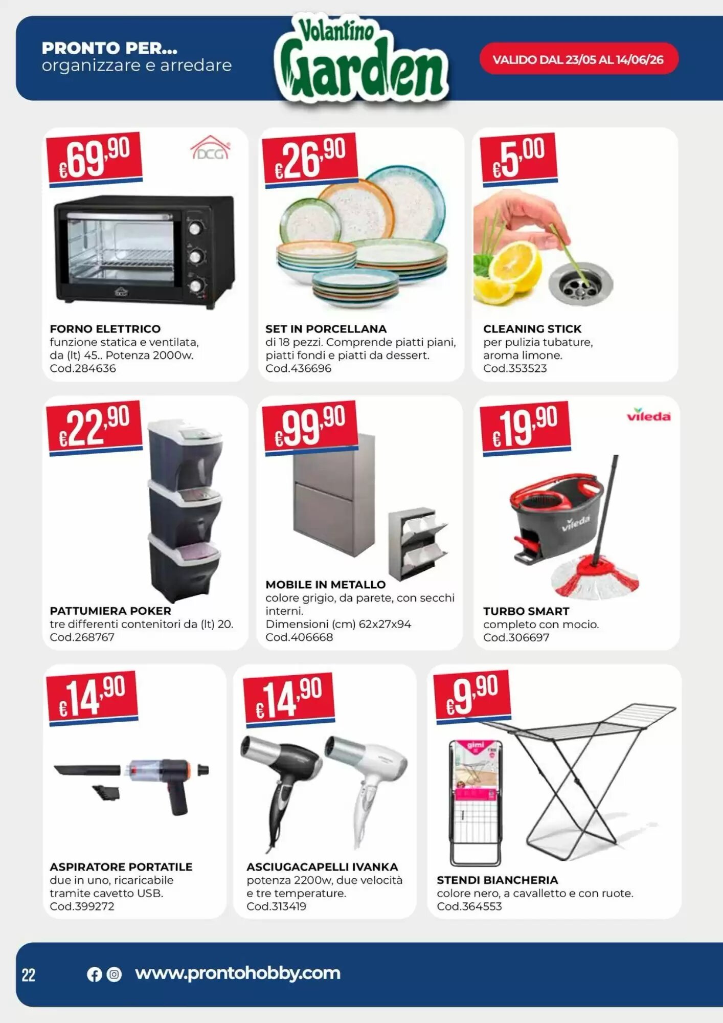 Volantino promozionale Pronto Hobby  valide dal 25/05/2026 - Pagina 22.
