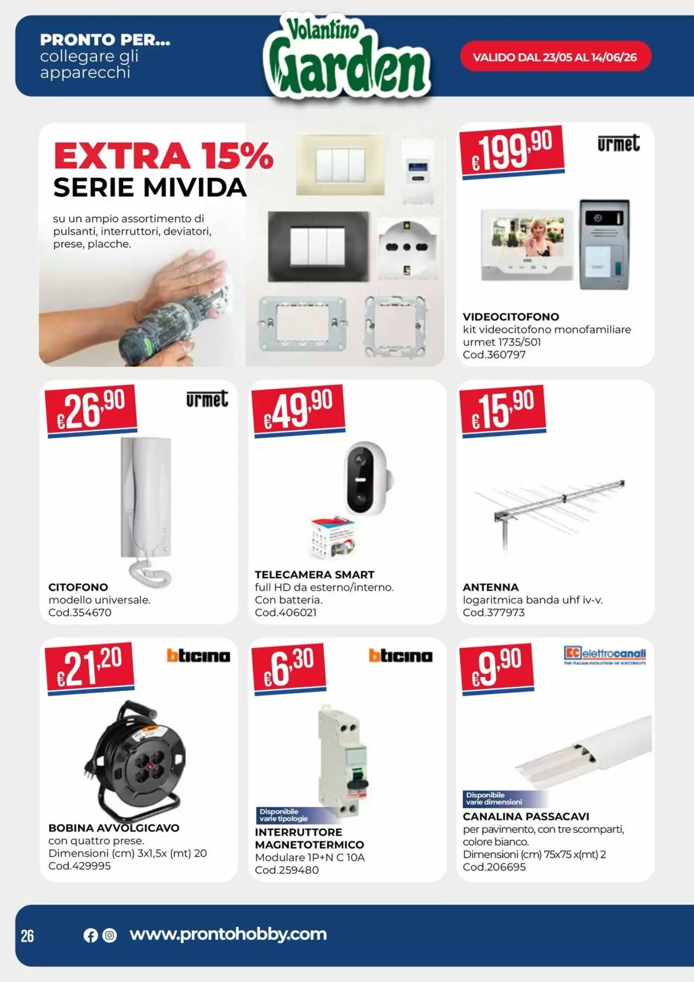 Volantino promozionale Pronto Hobby  valide dal 25/05/2026 - Pagina 26.