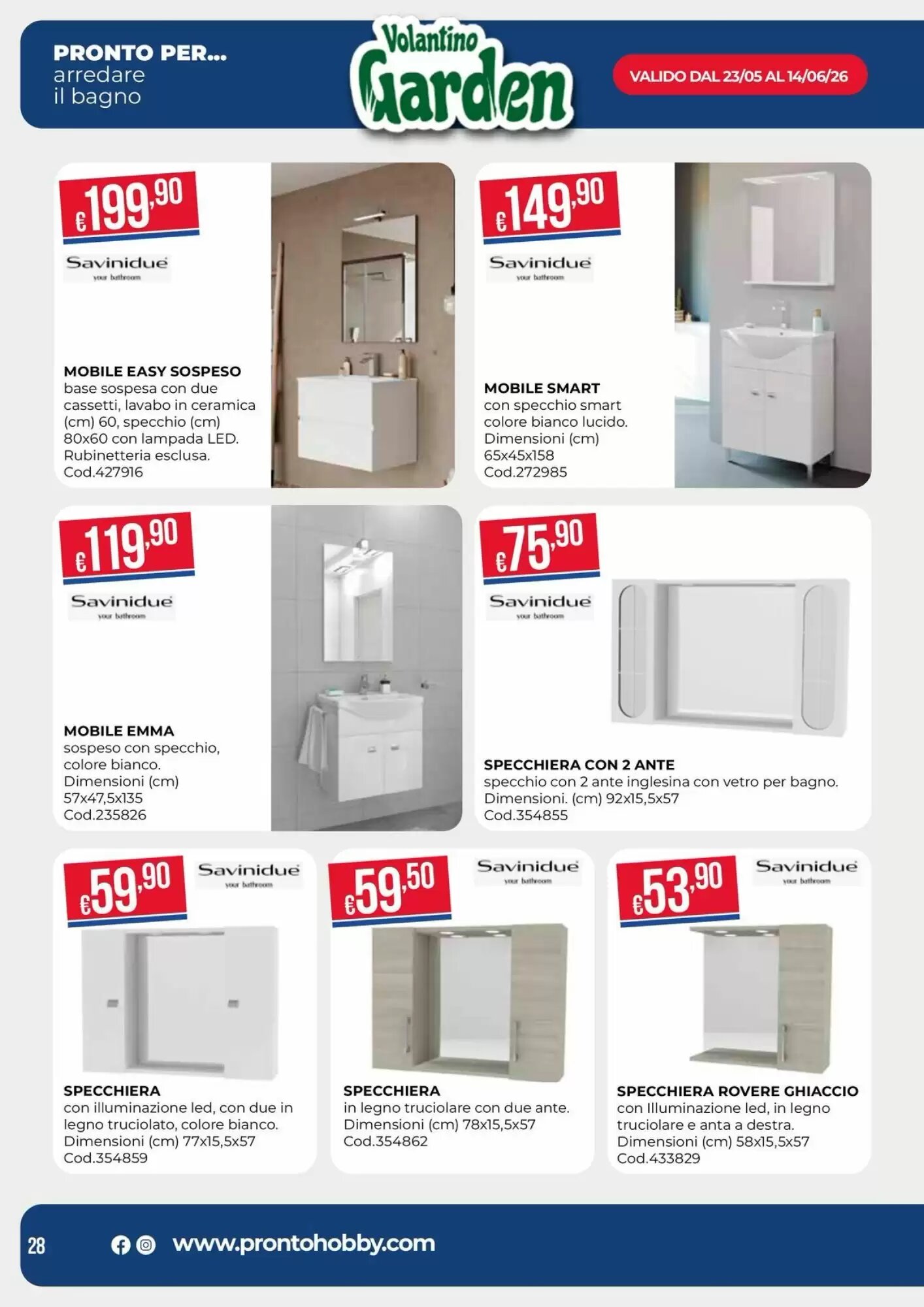 Volantino promozionale Pronto Hobby  valide dal 25/05/2026 - Pagina 28.