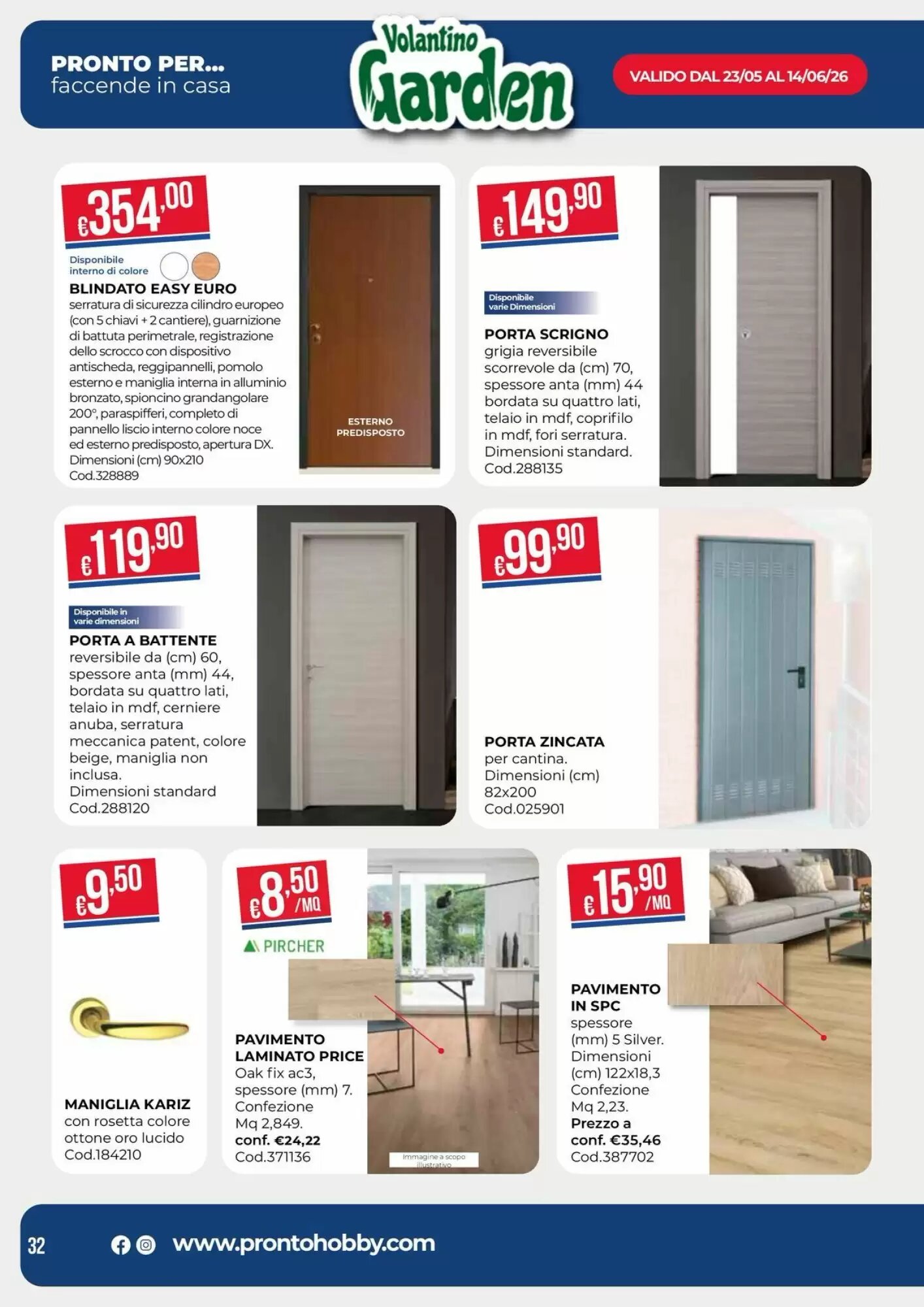 Volantino promozionale Pronto Hobby  valide dal 25/05/2026 - Pagina 32.