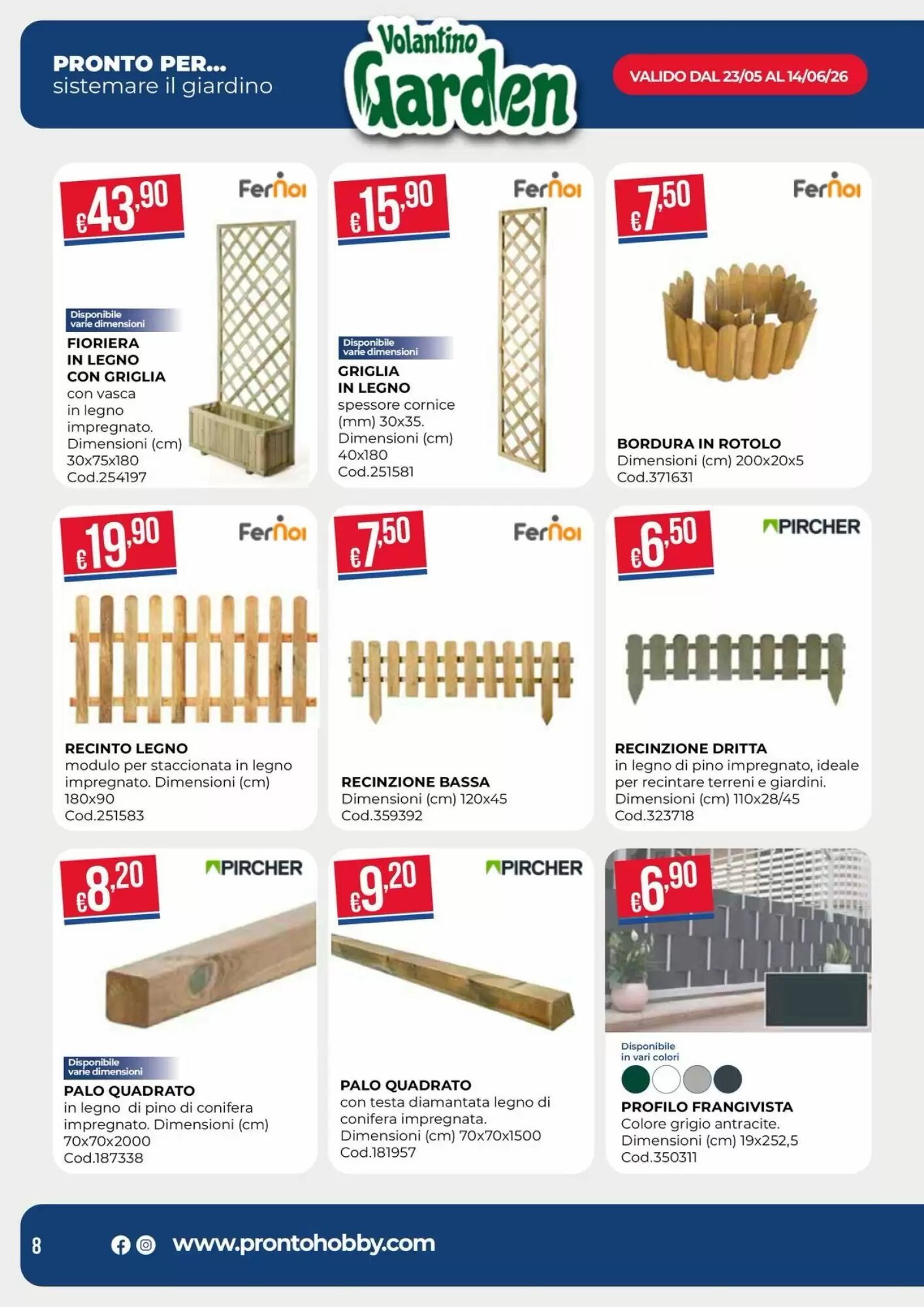 Volantino promozionale Pronto Hobby  valide dal 25/05/2026 - Pagina 8.