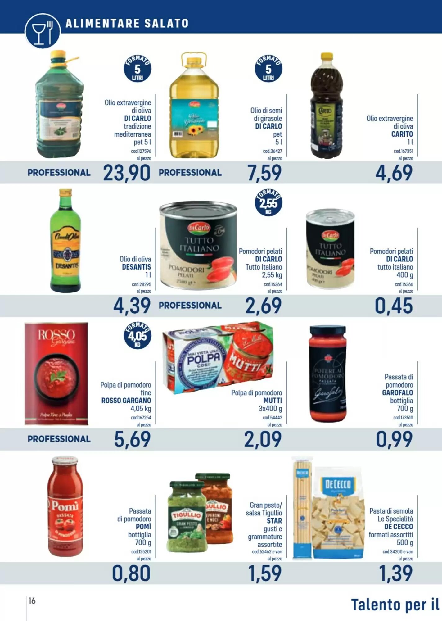 Volantino promozionale Talento Professional Store  valide dal 25/05/2026 - Pagina 16.