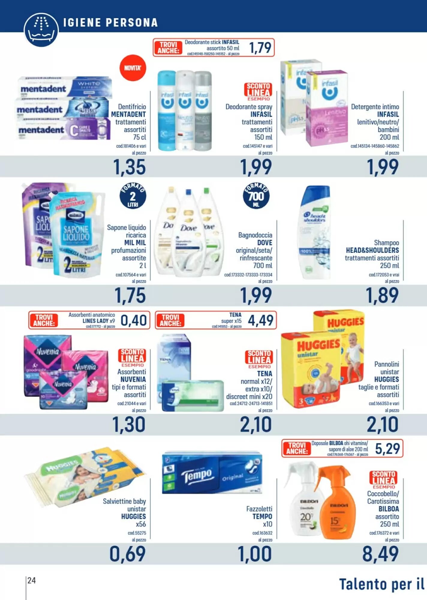 Volantino promozionale Talento Professional Store  valide dal 25/05/2026 - Pagina 24.