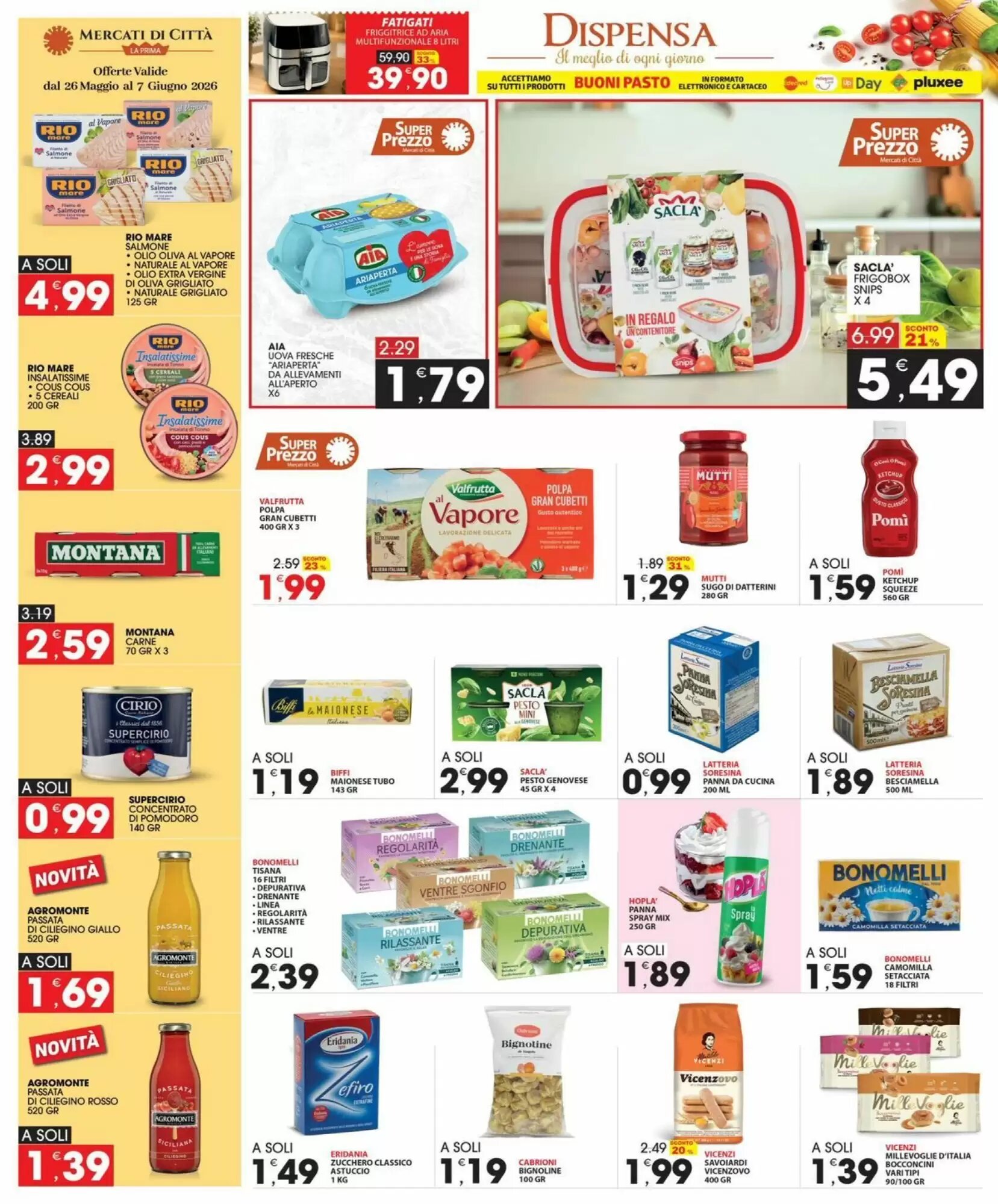 Volantino promozionale Mercati di Città La Prima  valide dal 26/05/2026 - Pagina 14.