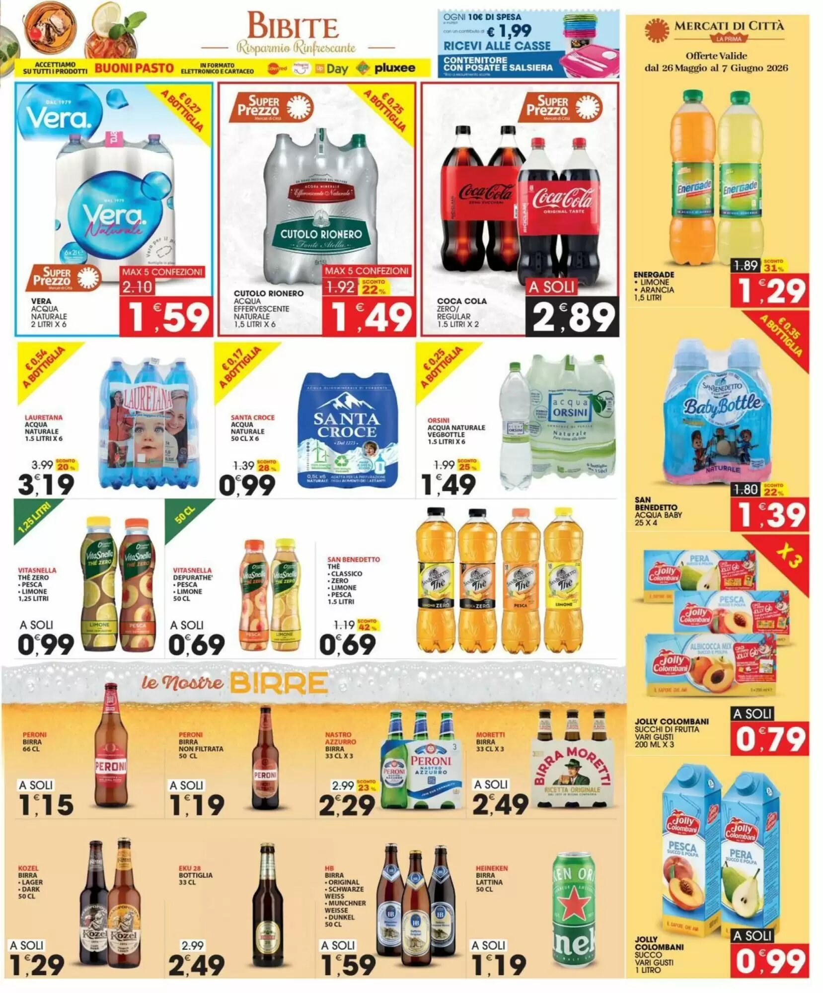 Volantino promozionale Mercati di Città La Prima  valide dal 26/05/2026 - Pagina 19.