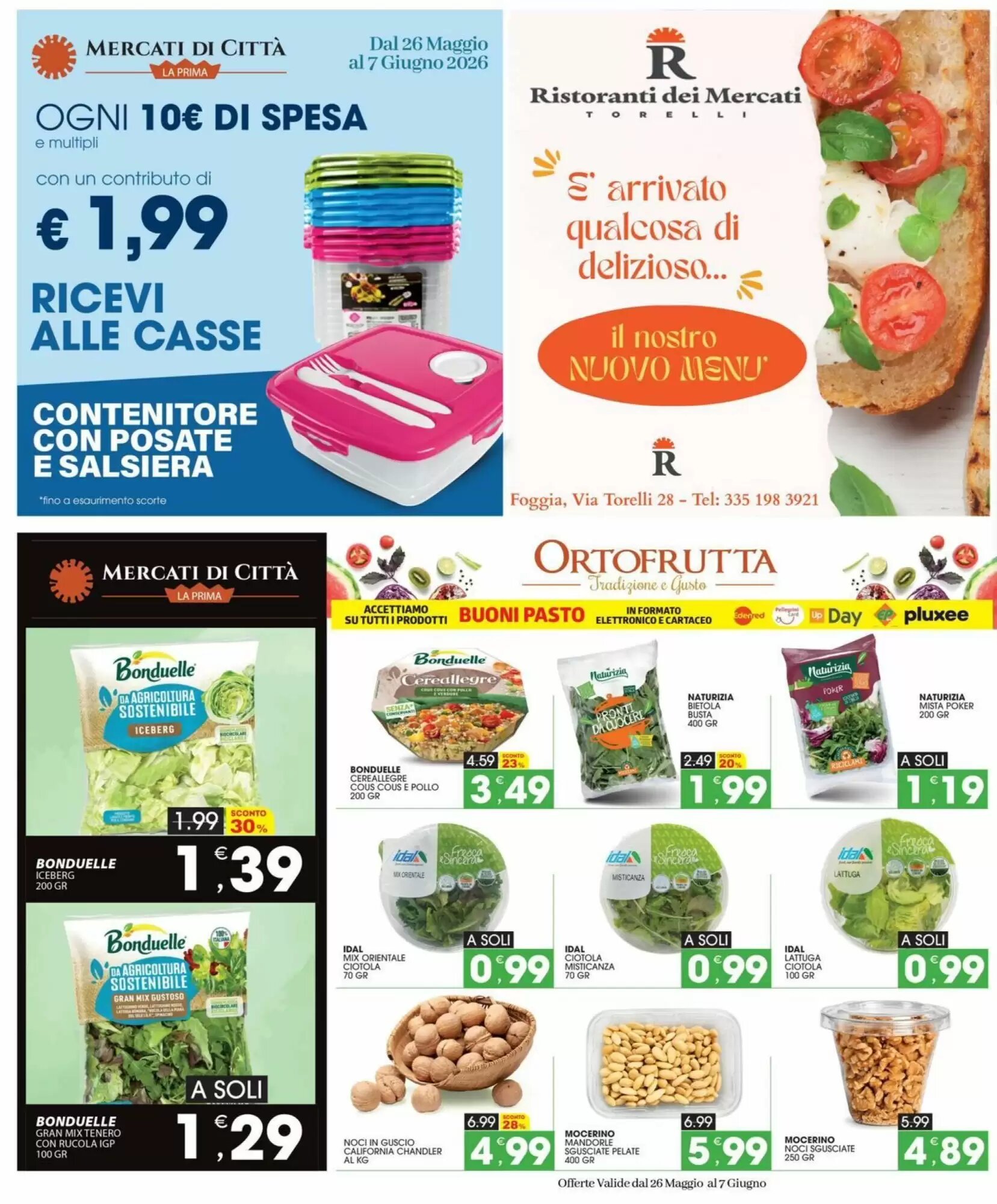 Volantino promozionale Mercati di Città La Prima  valide dal 26/05/2026 - Pagina 2.