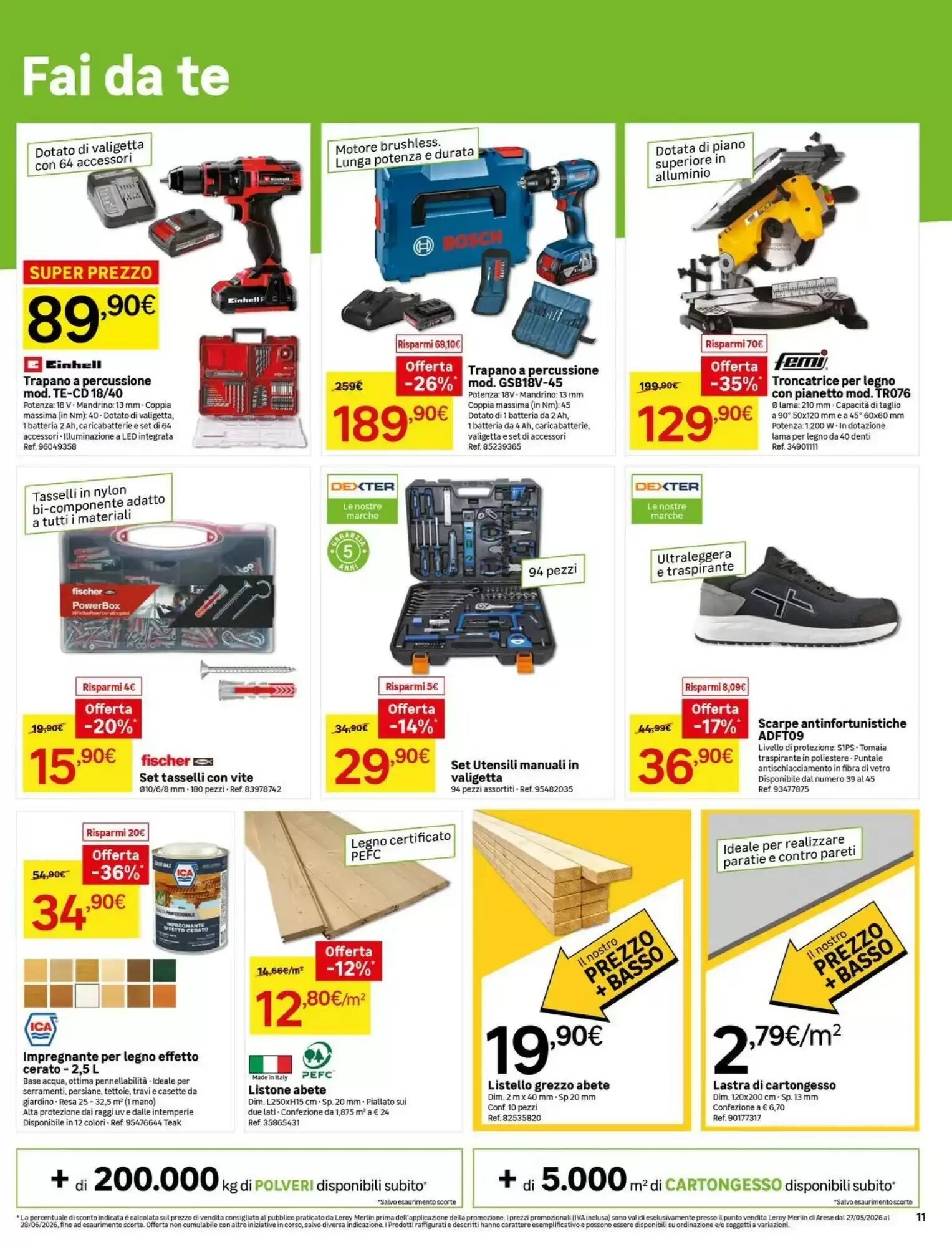 Volantino promozionale Leroy Merlin  valide dal 26/05/2026 - Pagina 11.