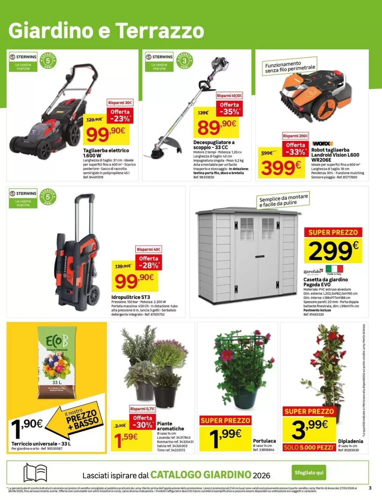 Volantino promozionale Leroy Merlin  valide dal 26/05/2026 - Pagina 3.