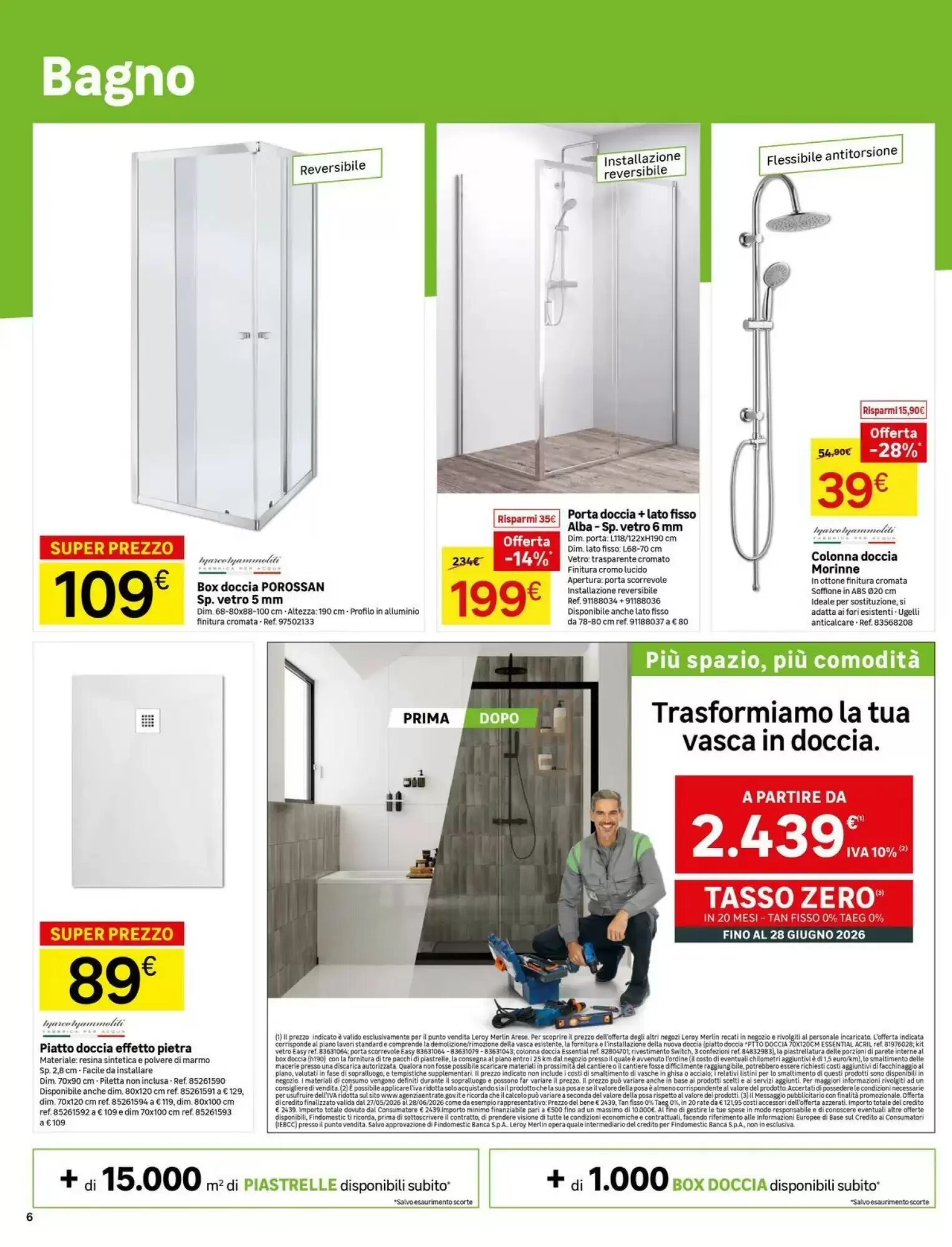 Volantino promozionale Leroy Merlin  valide dal 26/05/2026 - Pagina 6.