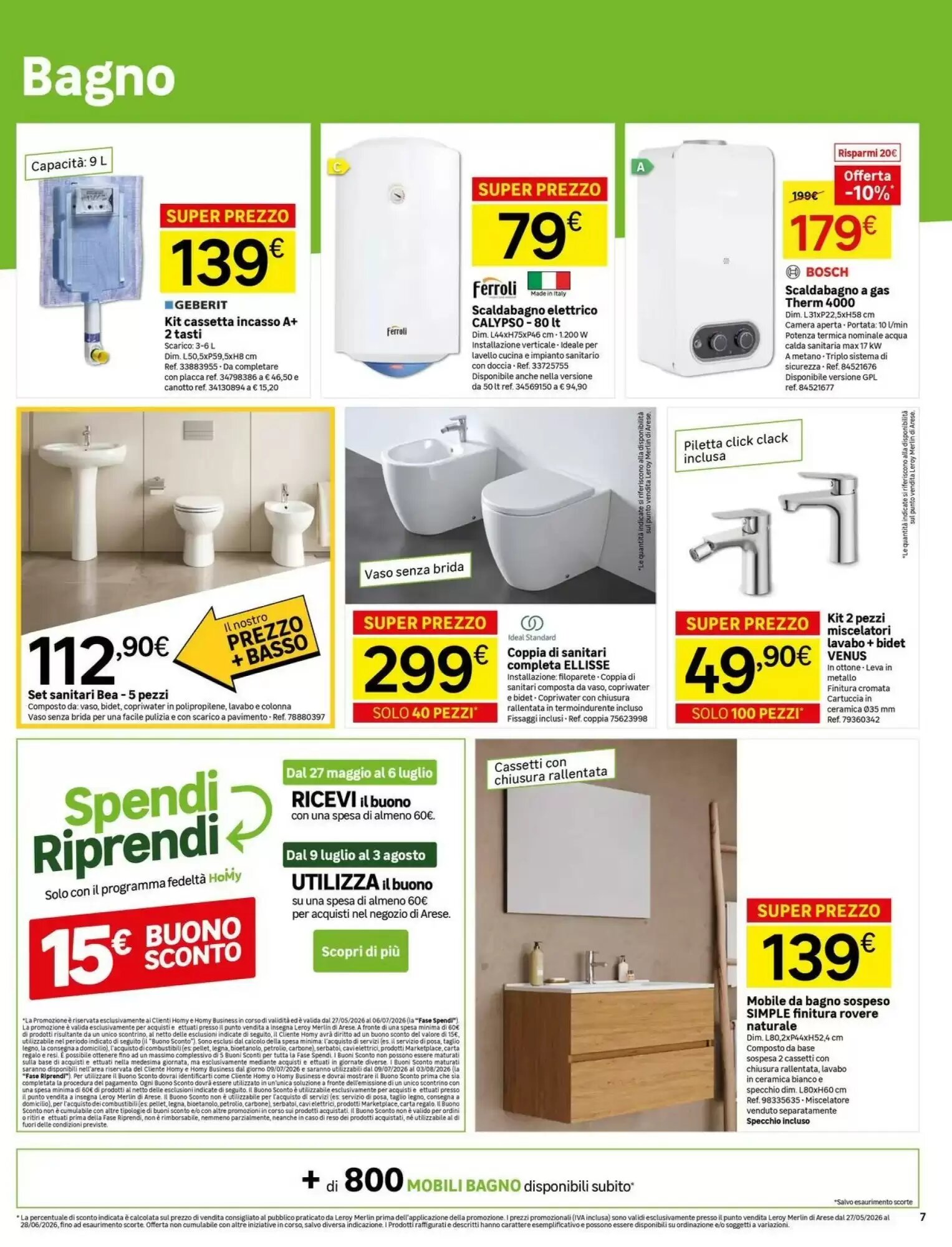 Volantino promozionale Leroy Merlin  valide dal 26/05/2026 - Pagina 7.